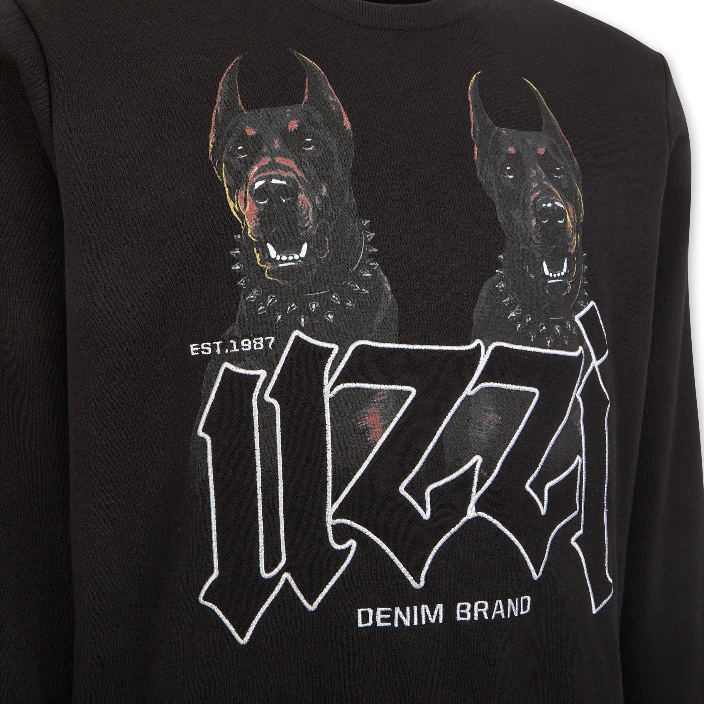Black Graphic Sweat Top (3235705) | UZZI