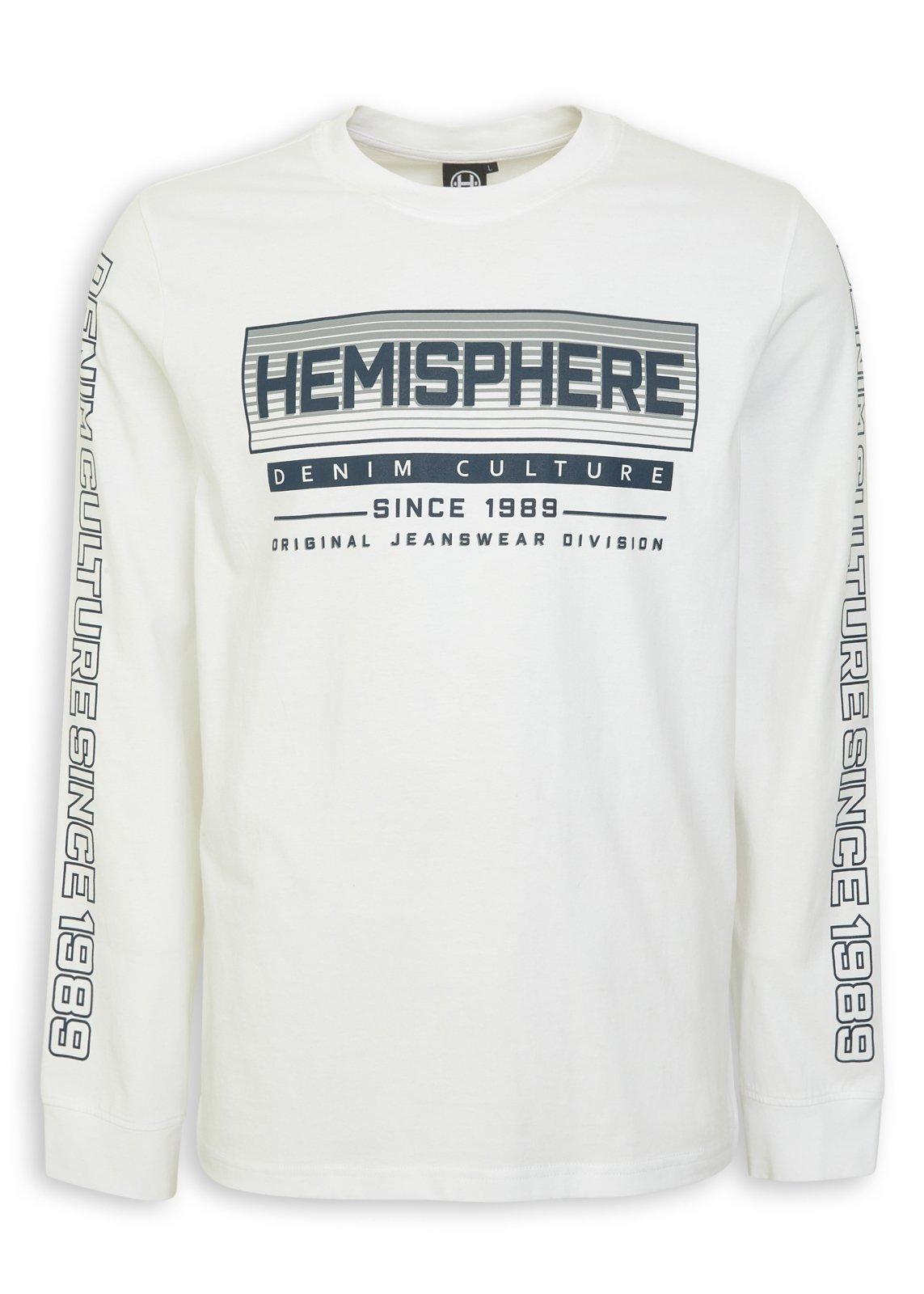 トップス DIANTE FUR PRINT LOGO LONG SLEEVE TEE White Branded Long Sleeve T-shirt (3235733) | Hemisphere