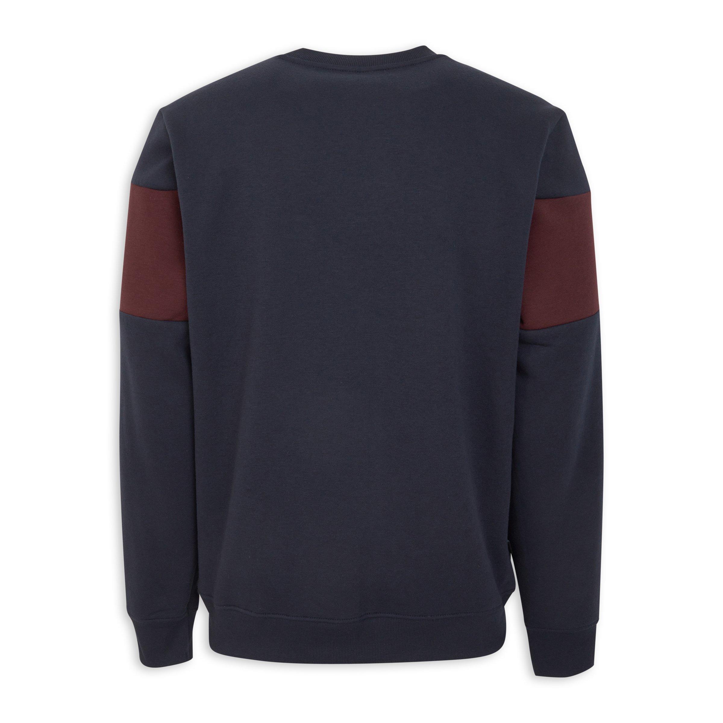 Navy Branded Sweat Top (3235749) | UZZI