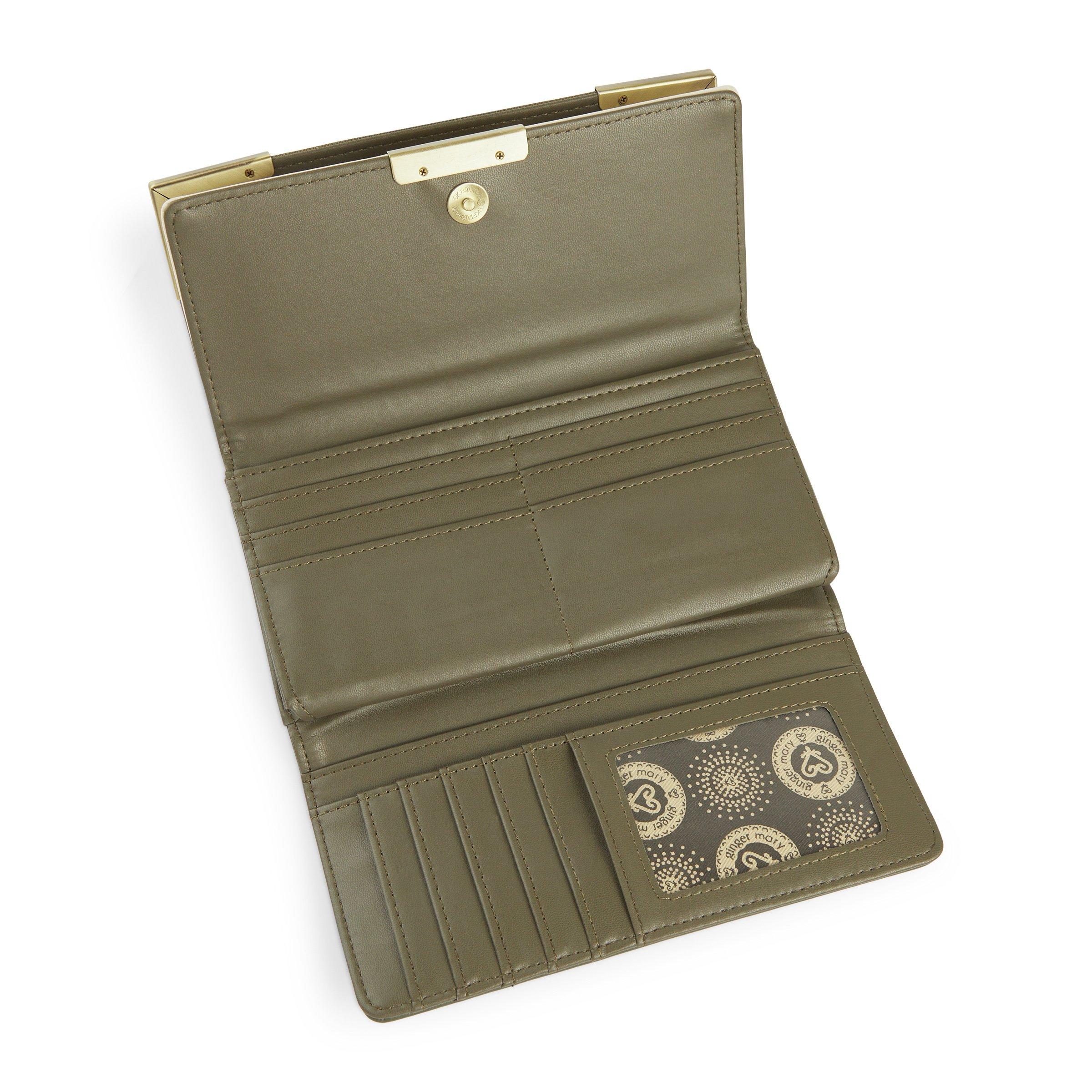 Olive Green Woven Wallet (3235854) | Ginger Mary