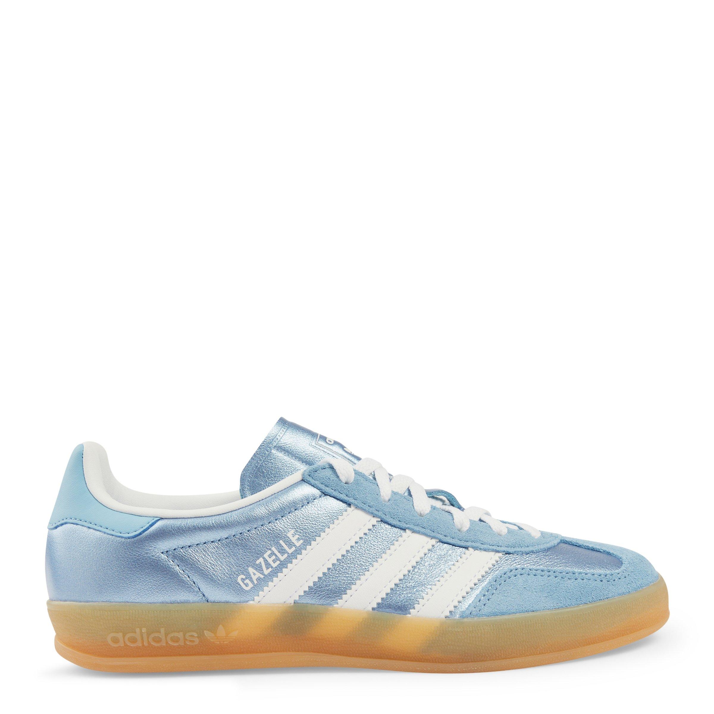 French Blue Metallic Gazelle Indoor Sneakers (3235879) | Adidas