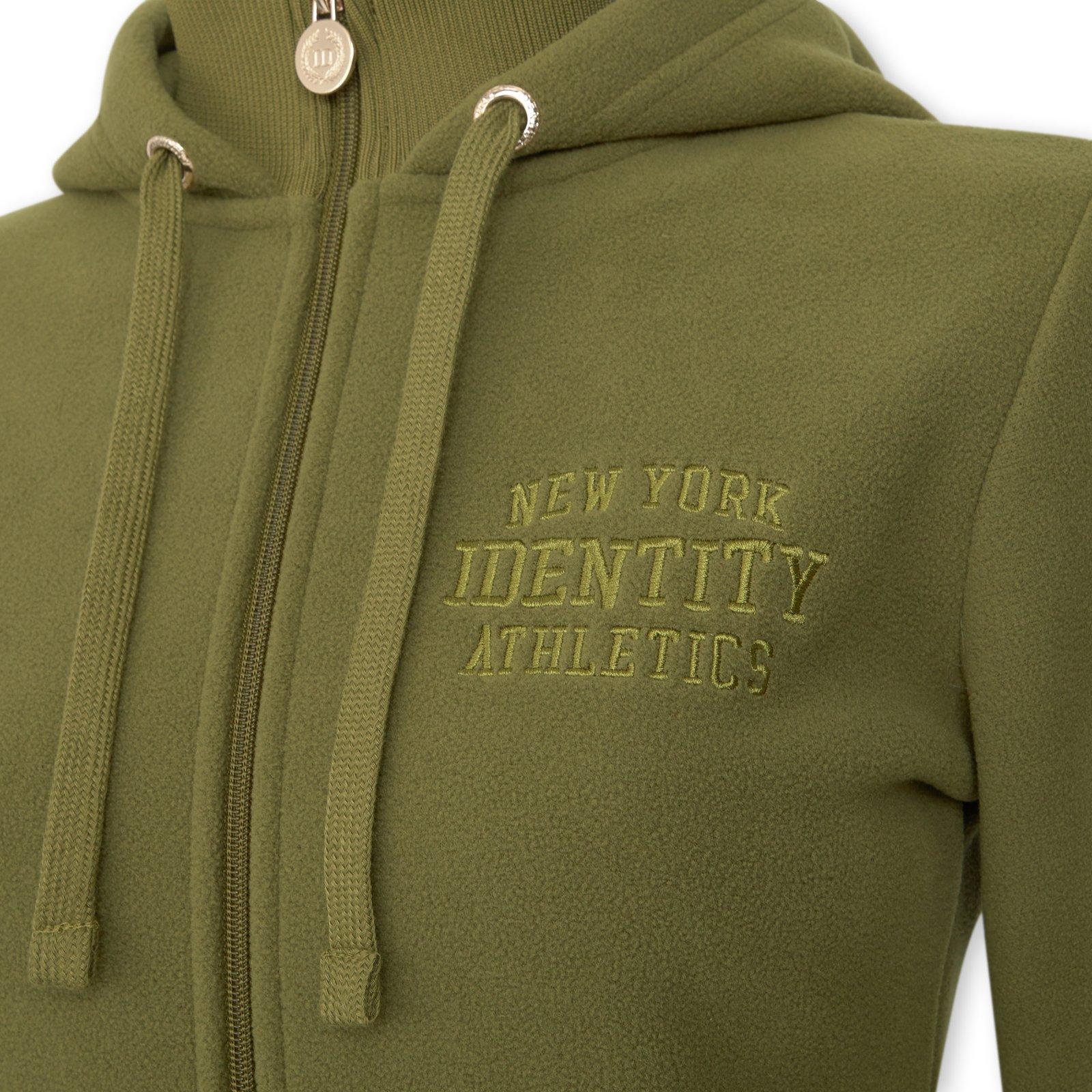 Green Bonded Funnel Jacket Hoodie (3235997) | Identity
