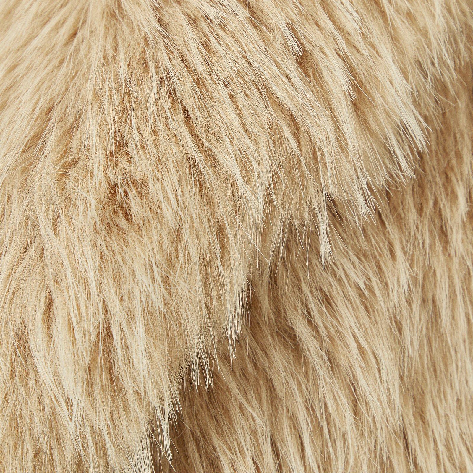 Stone Longer Pile Faux Fur Gilet (3236132) | Identity