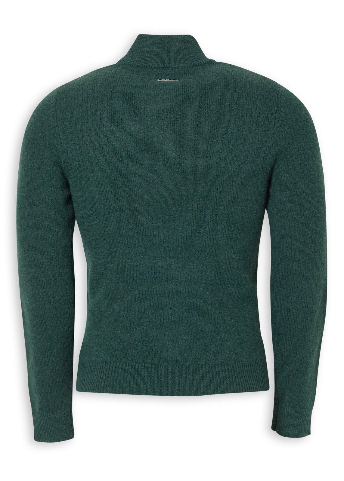 Petrol Green Quarter-zip Sweater (3236303) | LTD Man