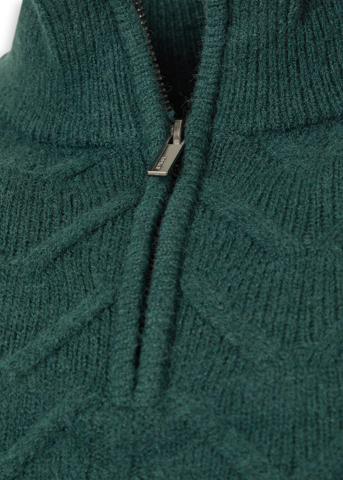 retro_tresure Petrol Green Quarter-zip Sweater (3236303) | LTD Man