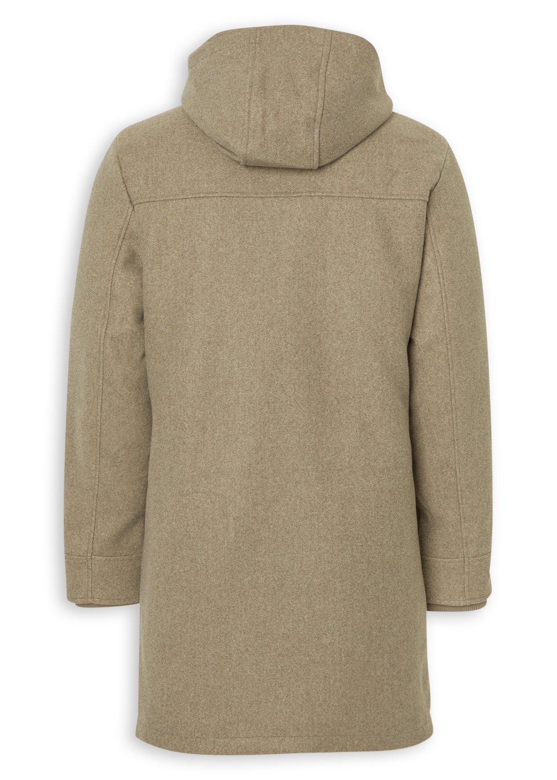 Beige Hooded Coat (3236314) | UZZI