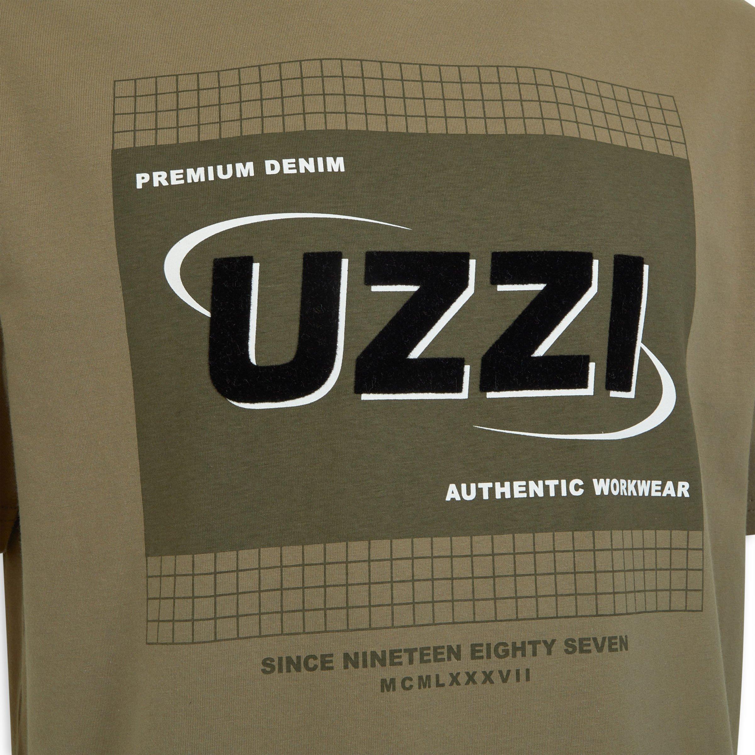 Olive Green Branded T-shirt (3236345) | UZZI