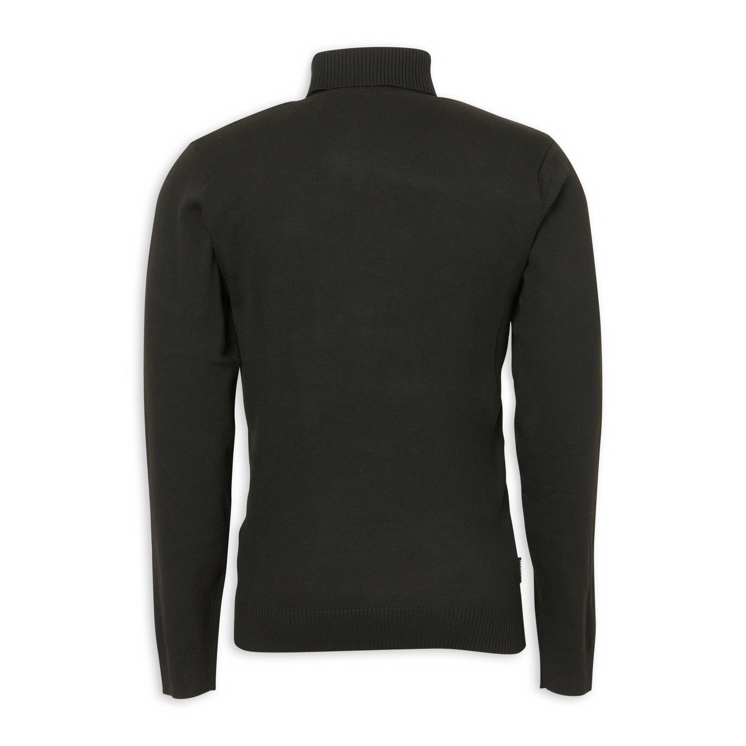 Black Polo Neck Jersey (3236424) | Identity