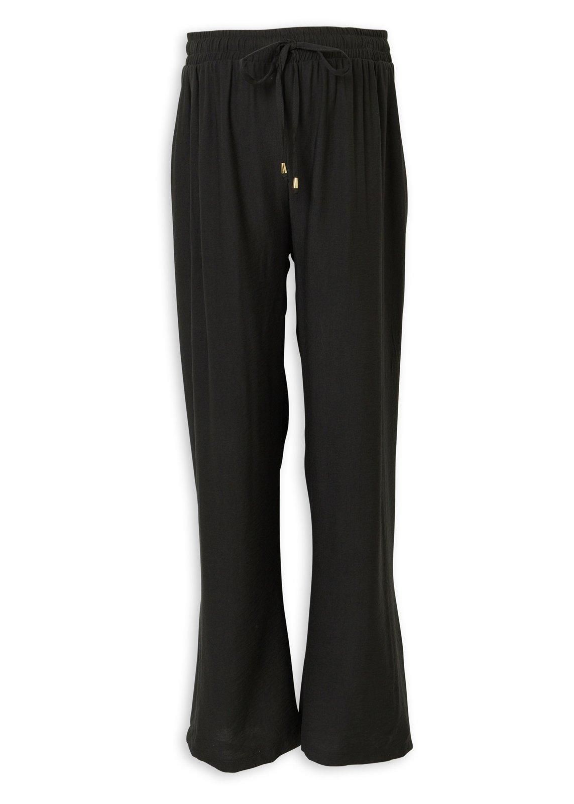 Black Wide-Leg Drawstring Lounge Pants (3236432) | Truworths