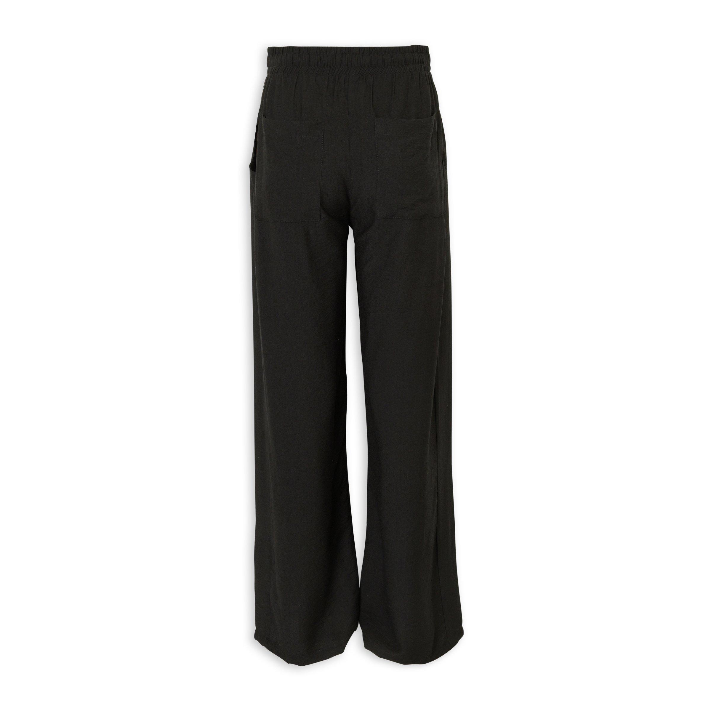 Black Wide-Leg Drawstring Lounge Pants (3236432) | Truworths