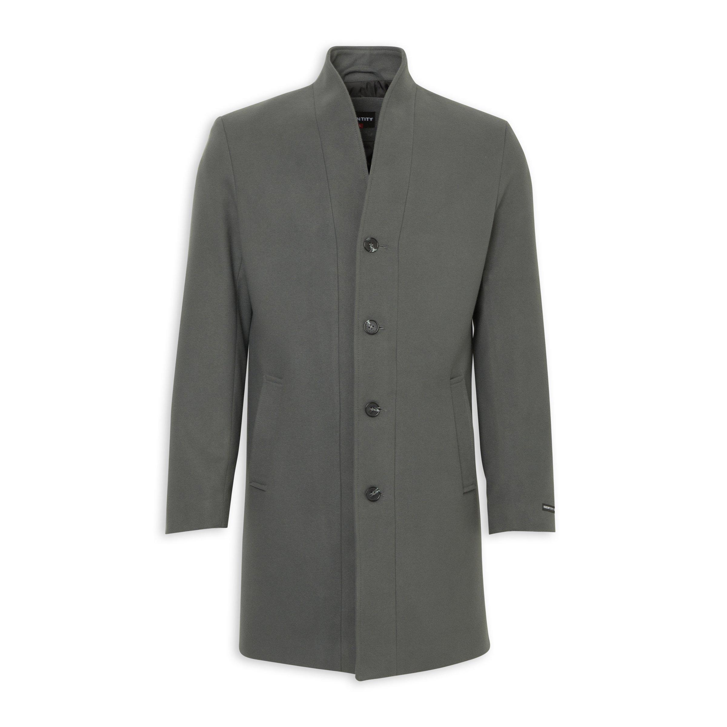 Grey Melton Coat (3236444) | Identity