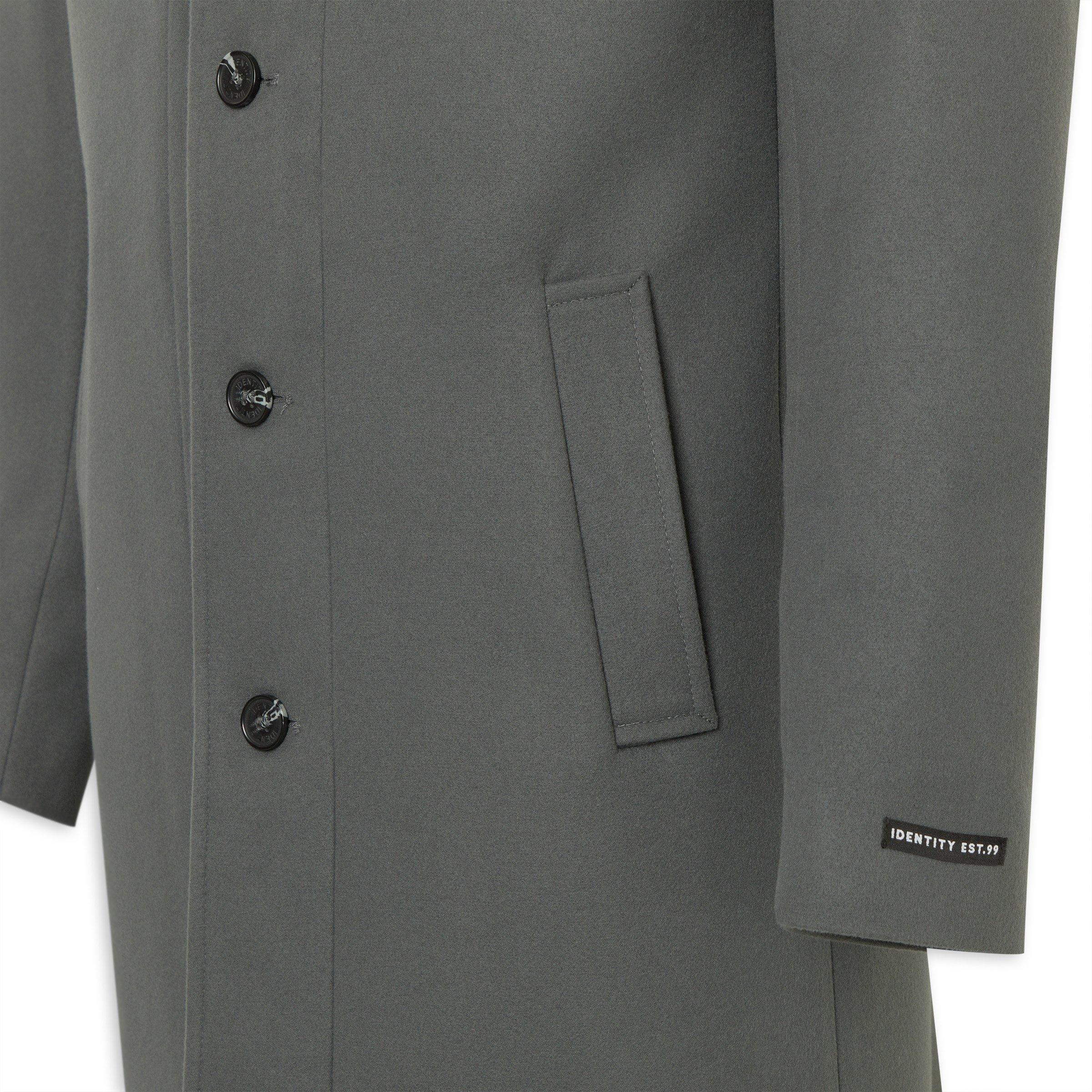Grey Melton Coat (3236444) | Identity