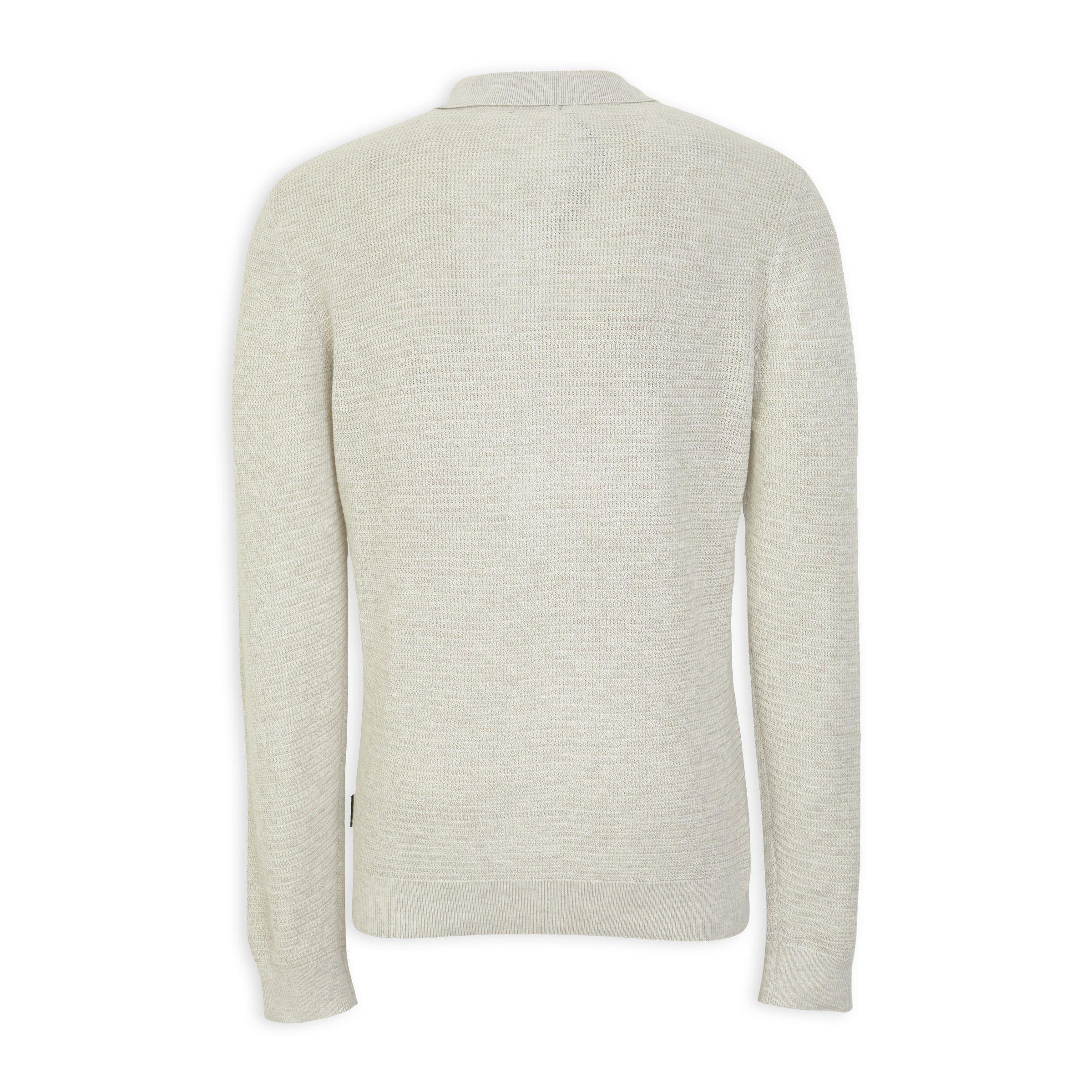 Beige Quarter-zip Golfer Jersey (3236453) | UZZI
