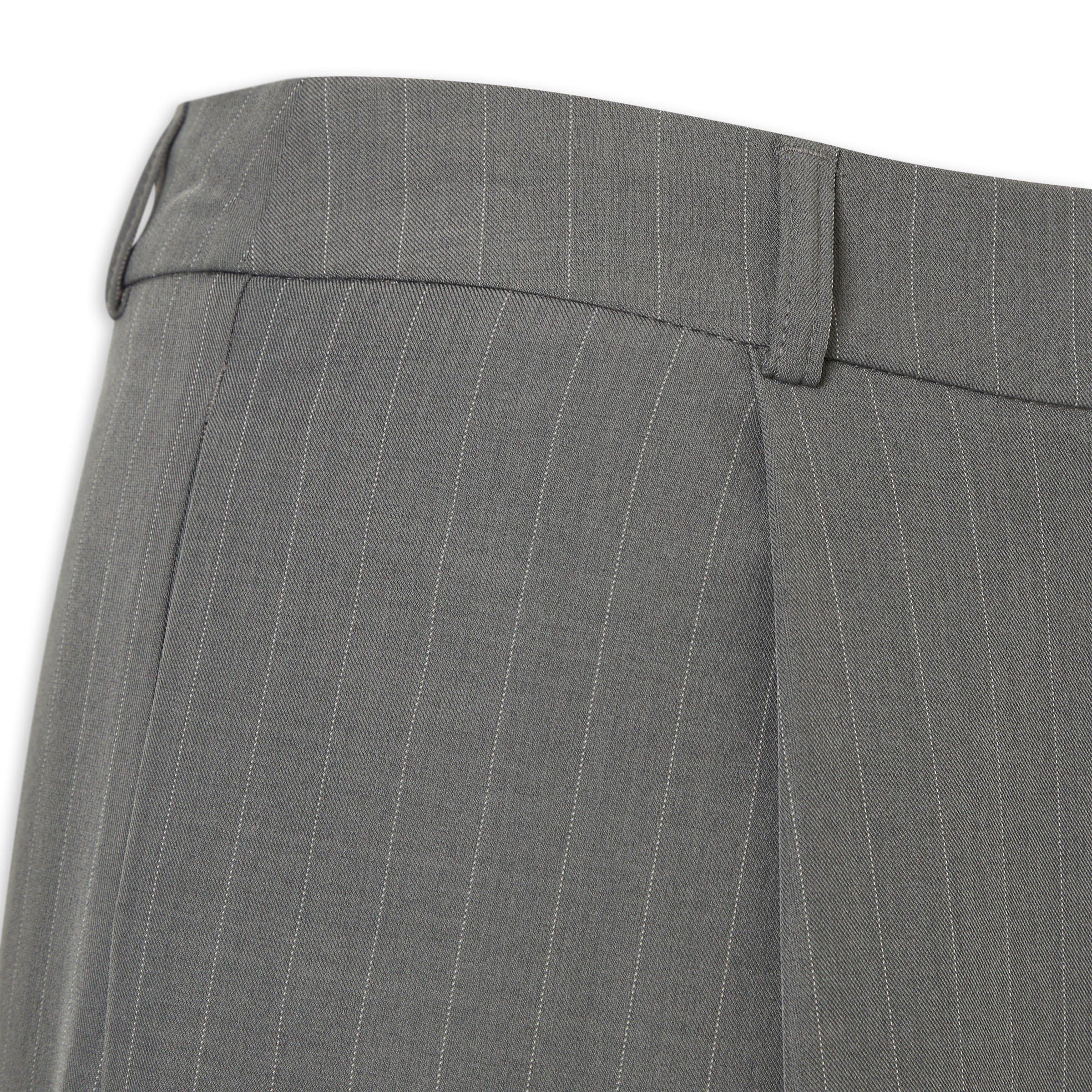 Grey Pinstripe Wide-Leg Pants (3236564) | Identity