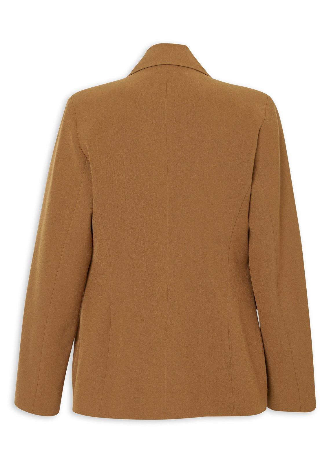 Tan Tailored Open-Front Blazer (3236576) | Truworths