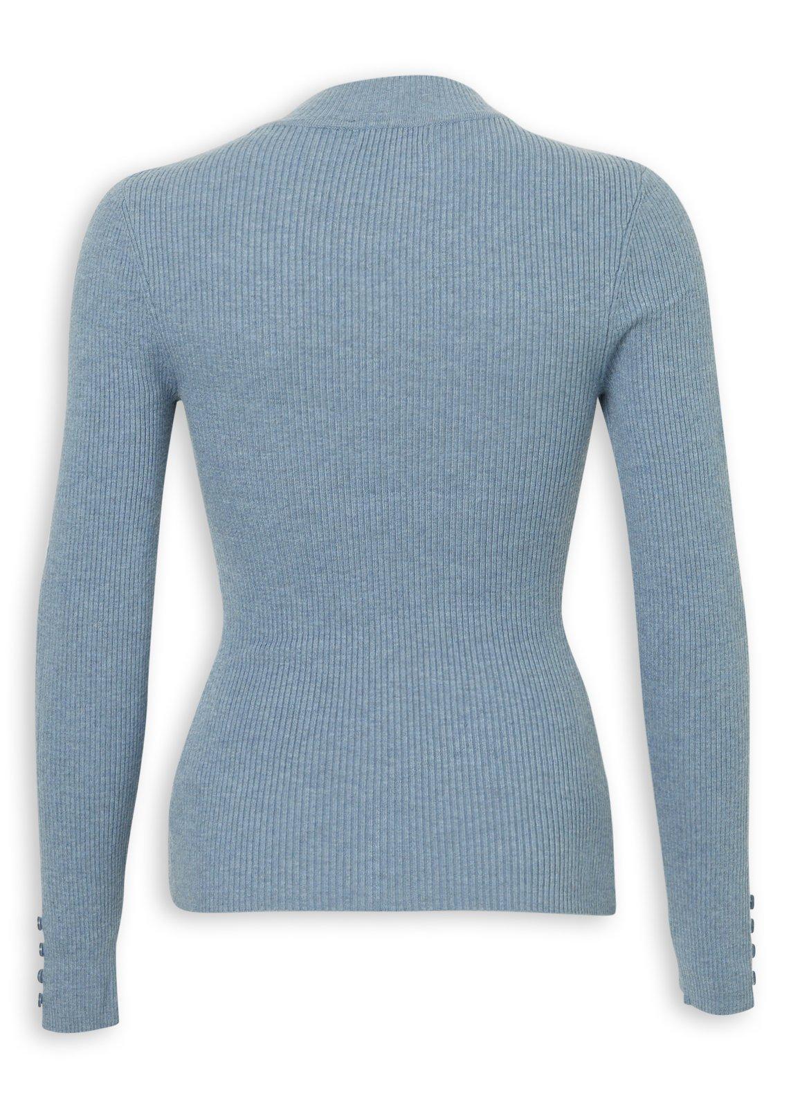 Blue Rib Turtle Neck Jersey (3236719) | OUTBACK RED