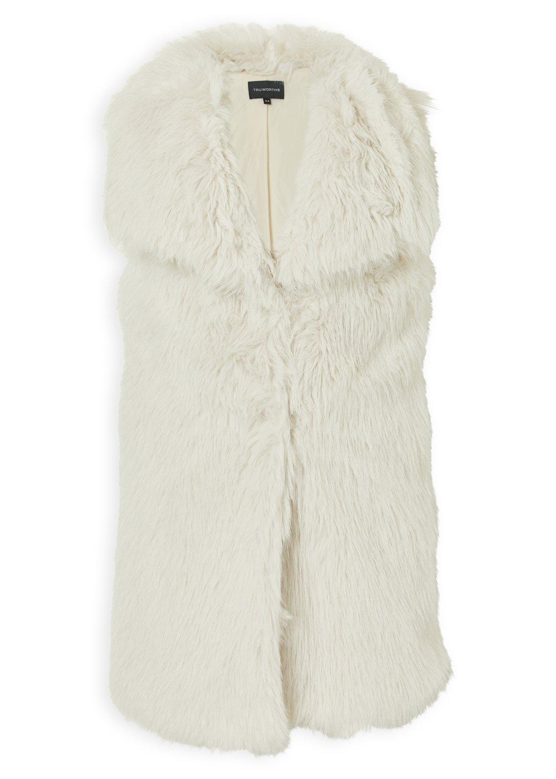 トップス HYEON fur gilet / white White Faux Fur Gilet (3236787) | Truworths