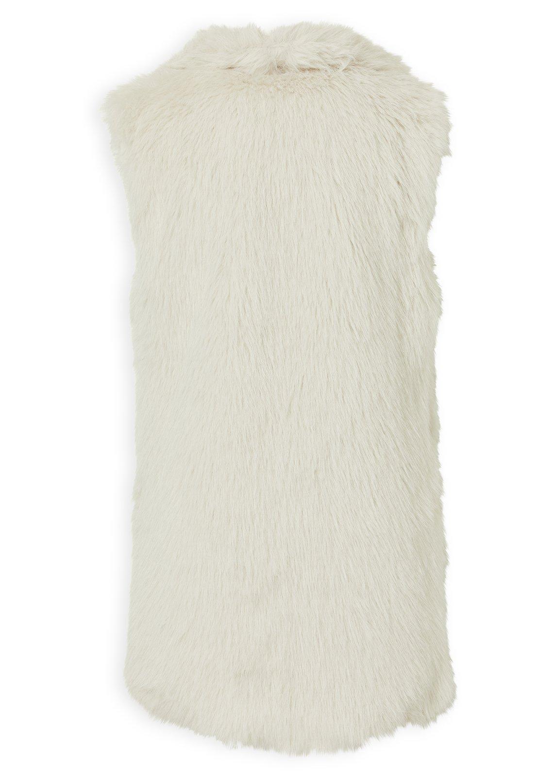 White Faux Fur Gilet (3236787) | Truworths