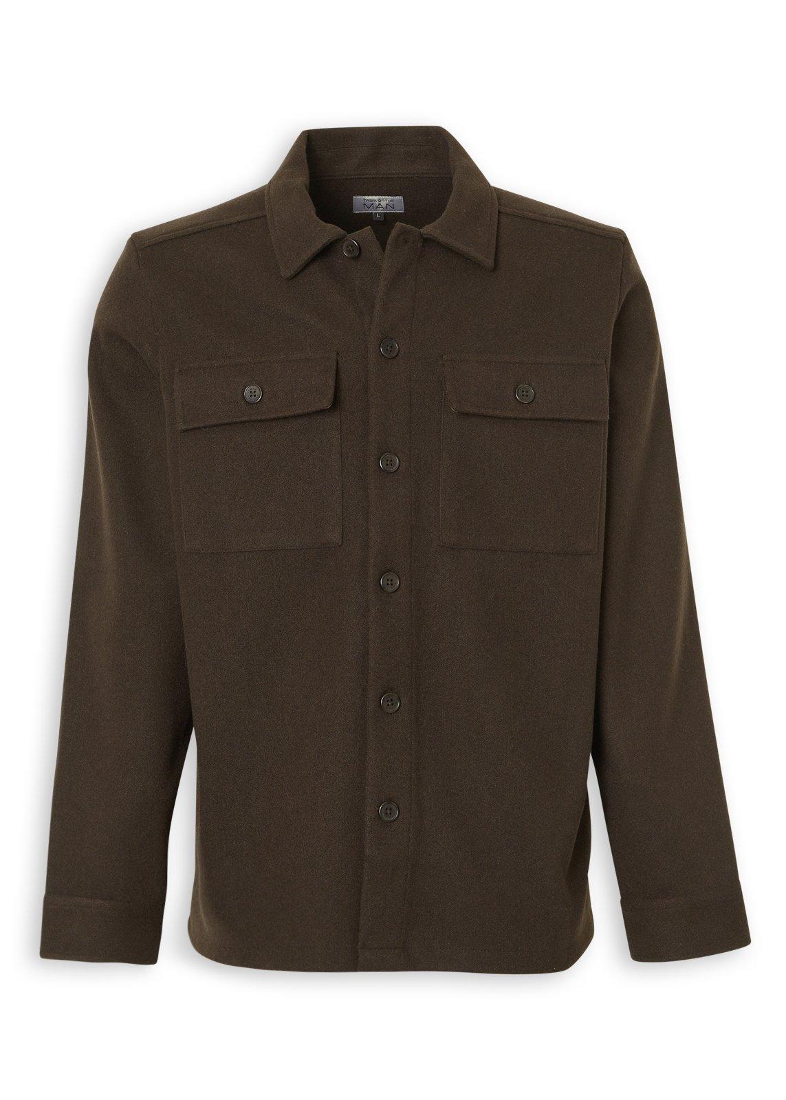 Brown Melton Overshirt (3236857) | Truworths Man