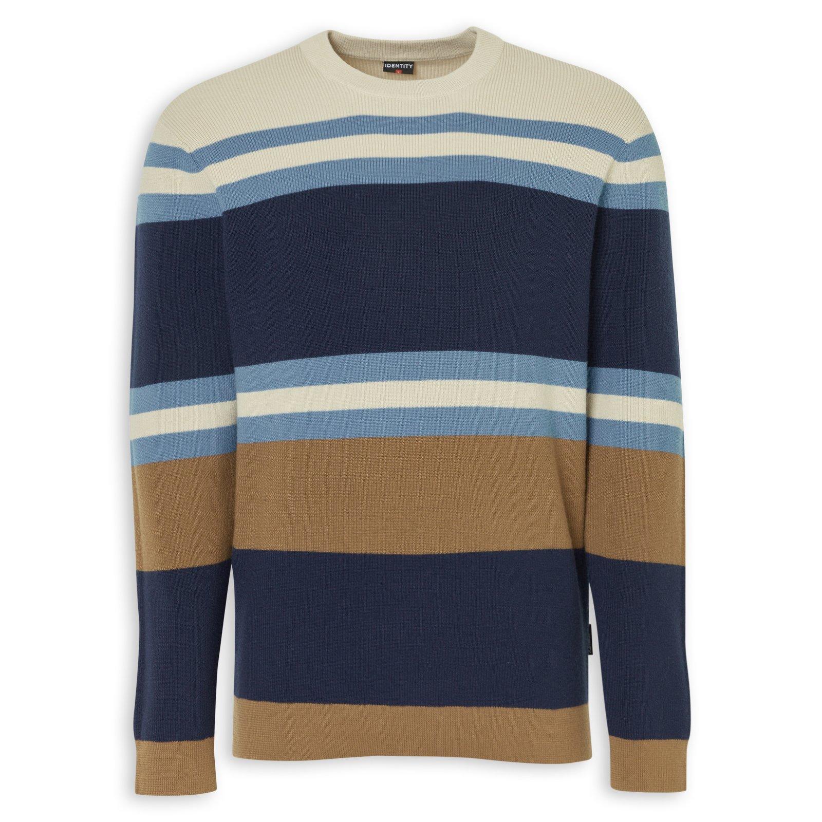 Navy Stripe Knit Sweater (3237042) | Identity
