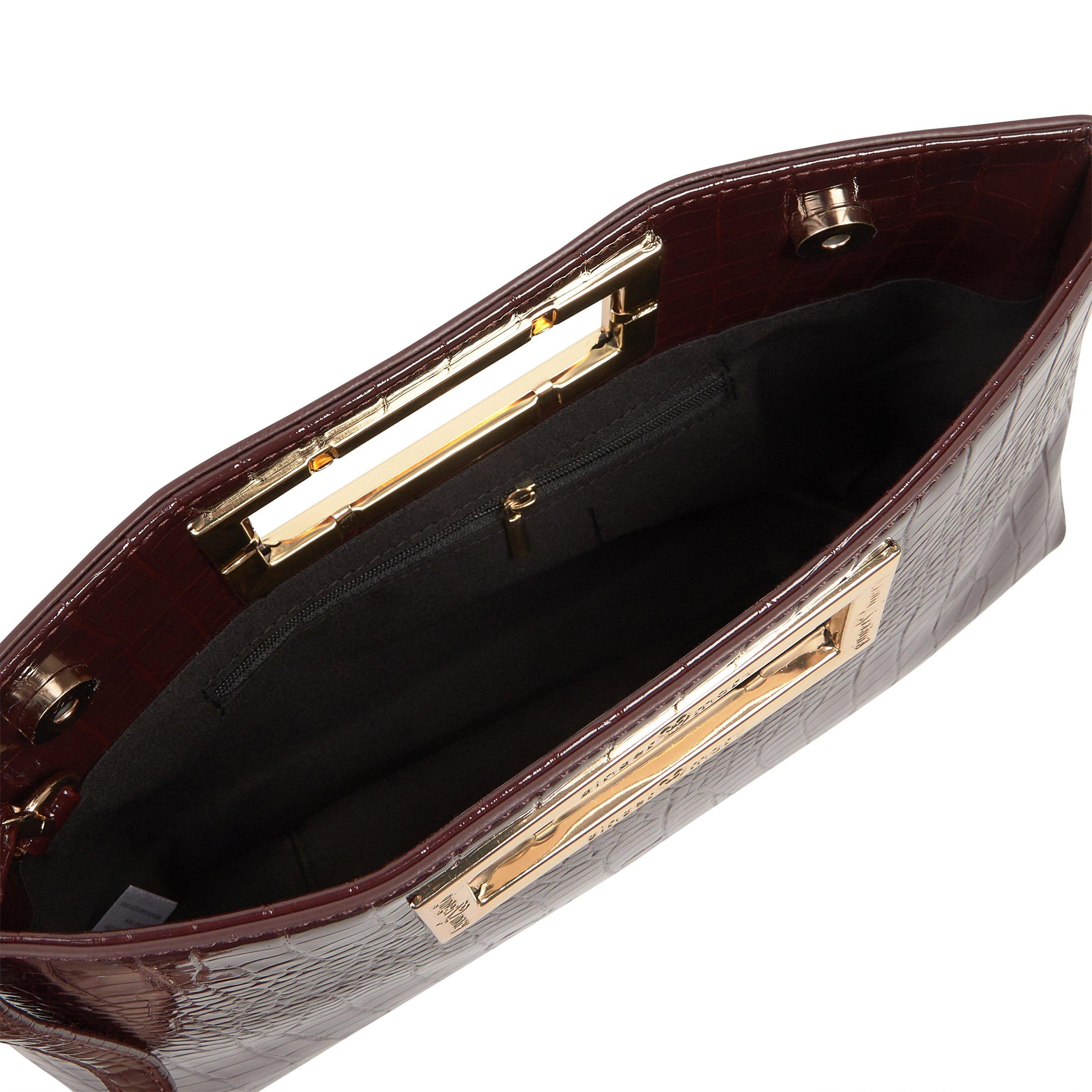 ガーデン マルティン・シュリーク Mock-Croc Burgundy Clutch (3237120) | Ginger Mary