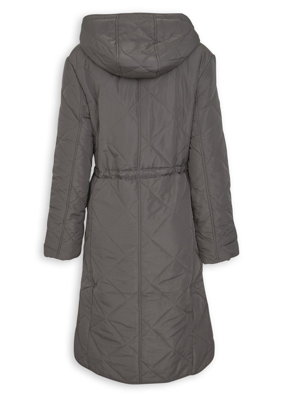 Anthracite Puffer Long Coat (3237127) | TRS