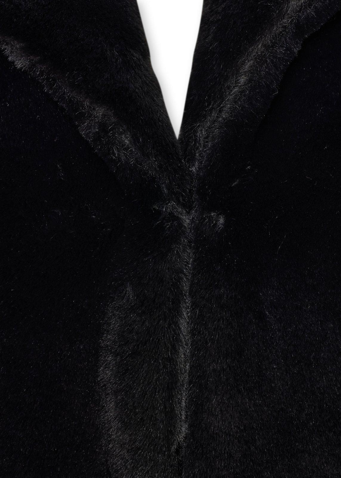 Black Faux Fur Jacket (3237341) | Daniel Hechter