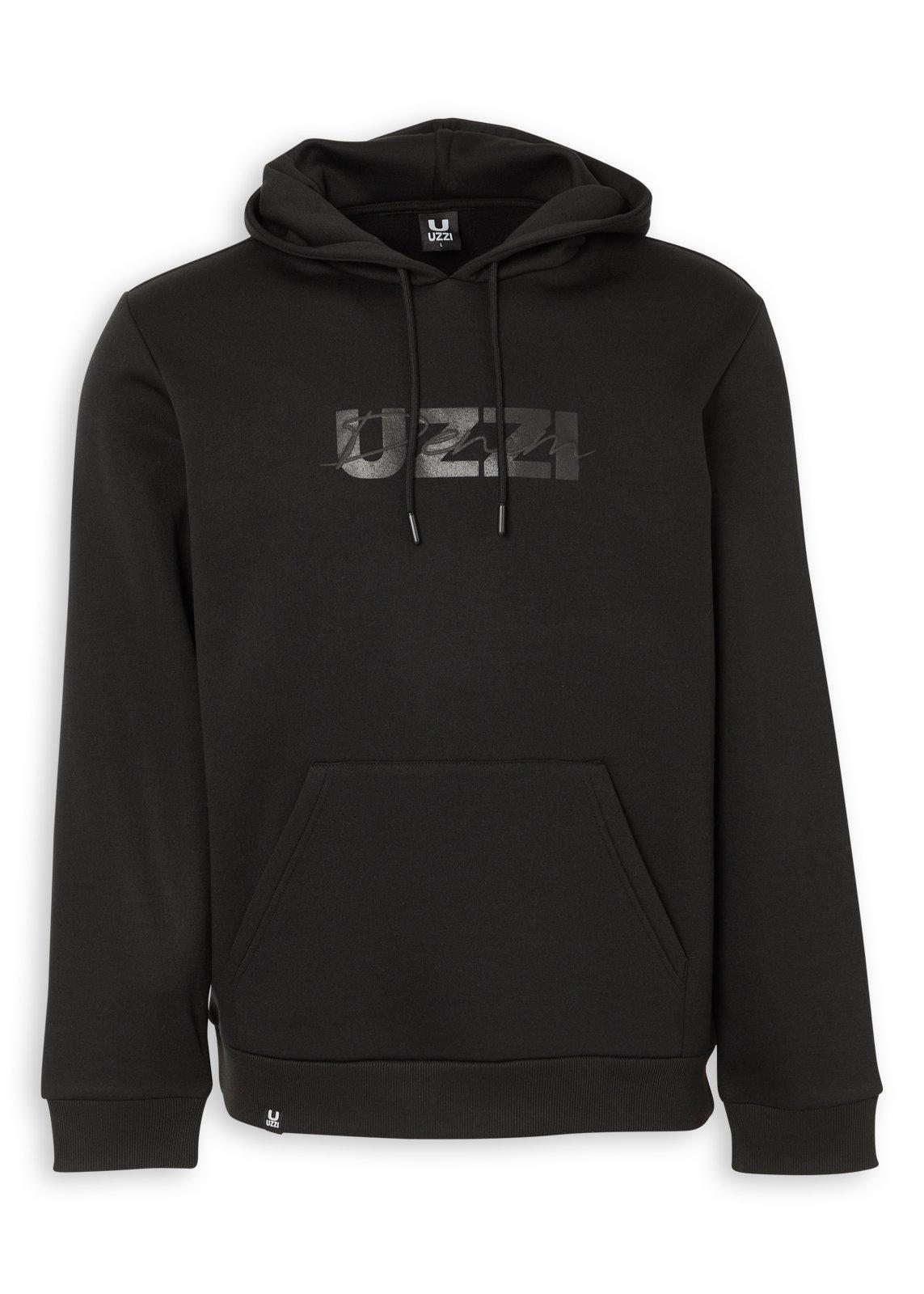 Black Branded Hoodie (3237519) | UZZI