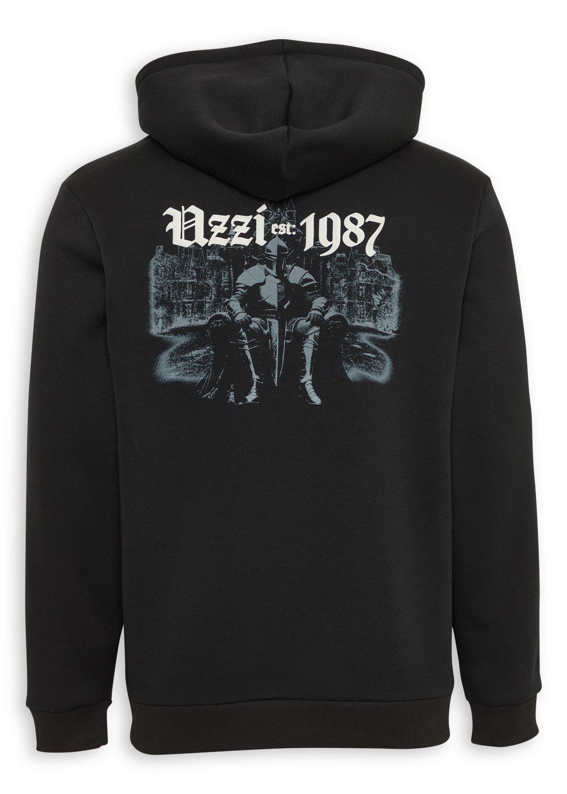 Black Zip-through Hoodie (3237520) | UZZI