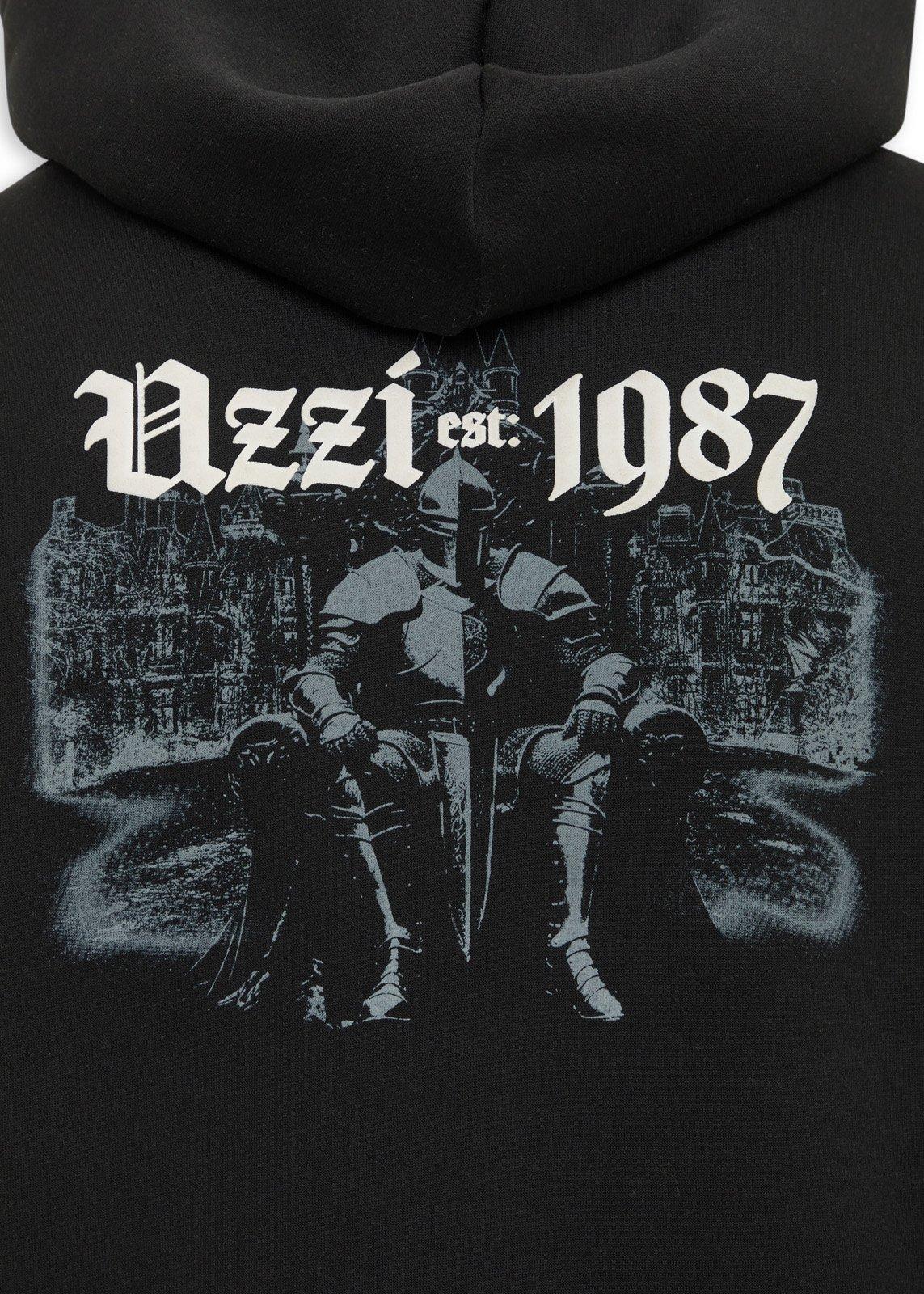 Black Zip-through Hoodie (3237520) | UZZI