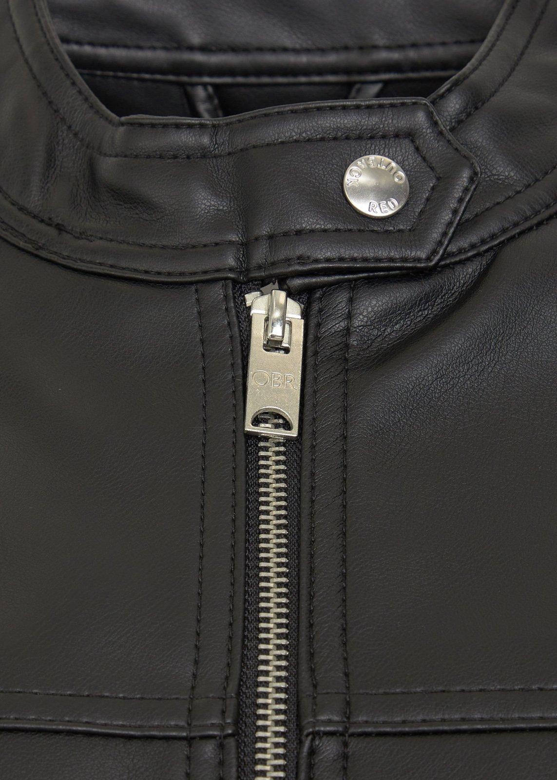Black Pleather Bomber (3237564) | OUTBACK RED