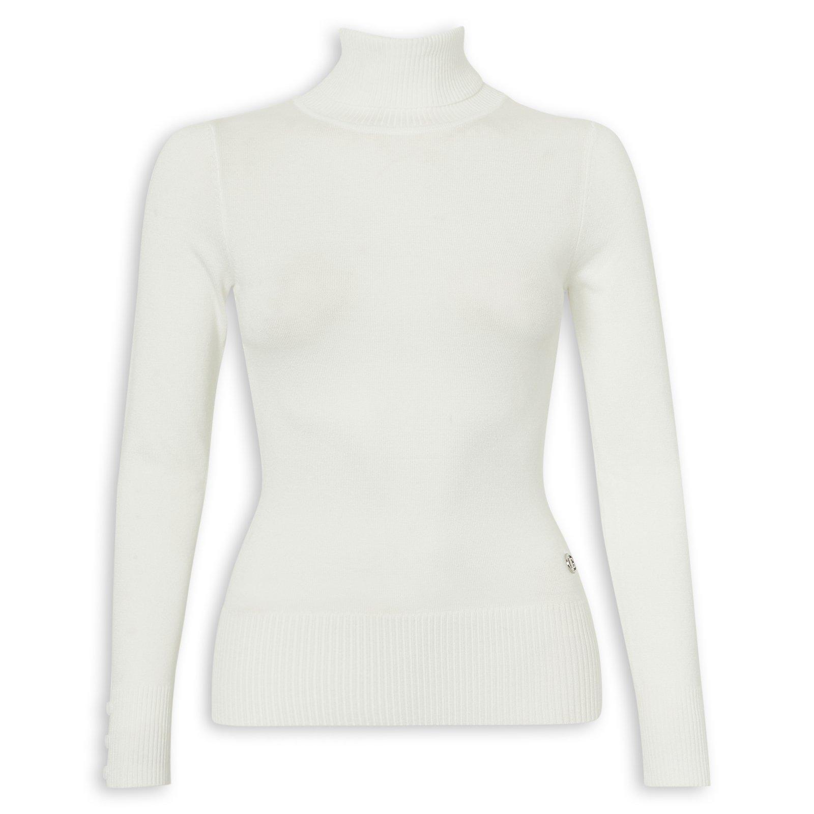 Milk Fitted Poloneck Top (3237596) | Identity