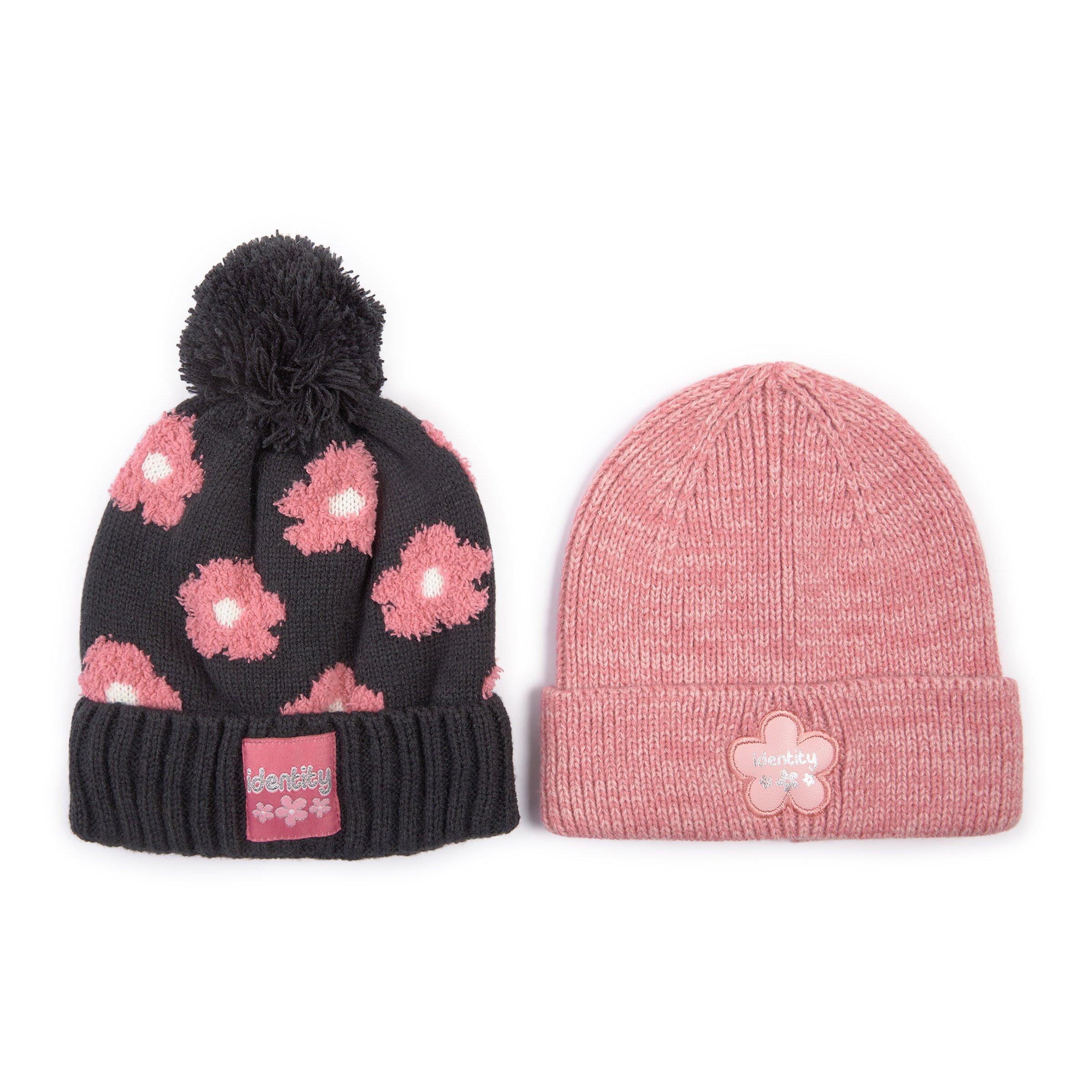Flower Knit Beanie Hat 2-Pack (3237729) | Identity