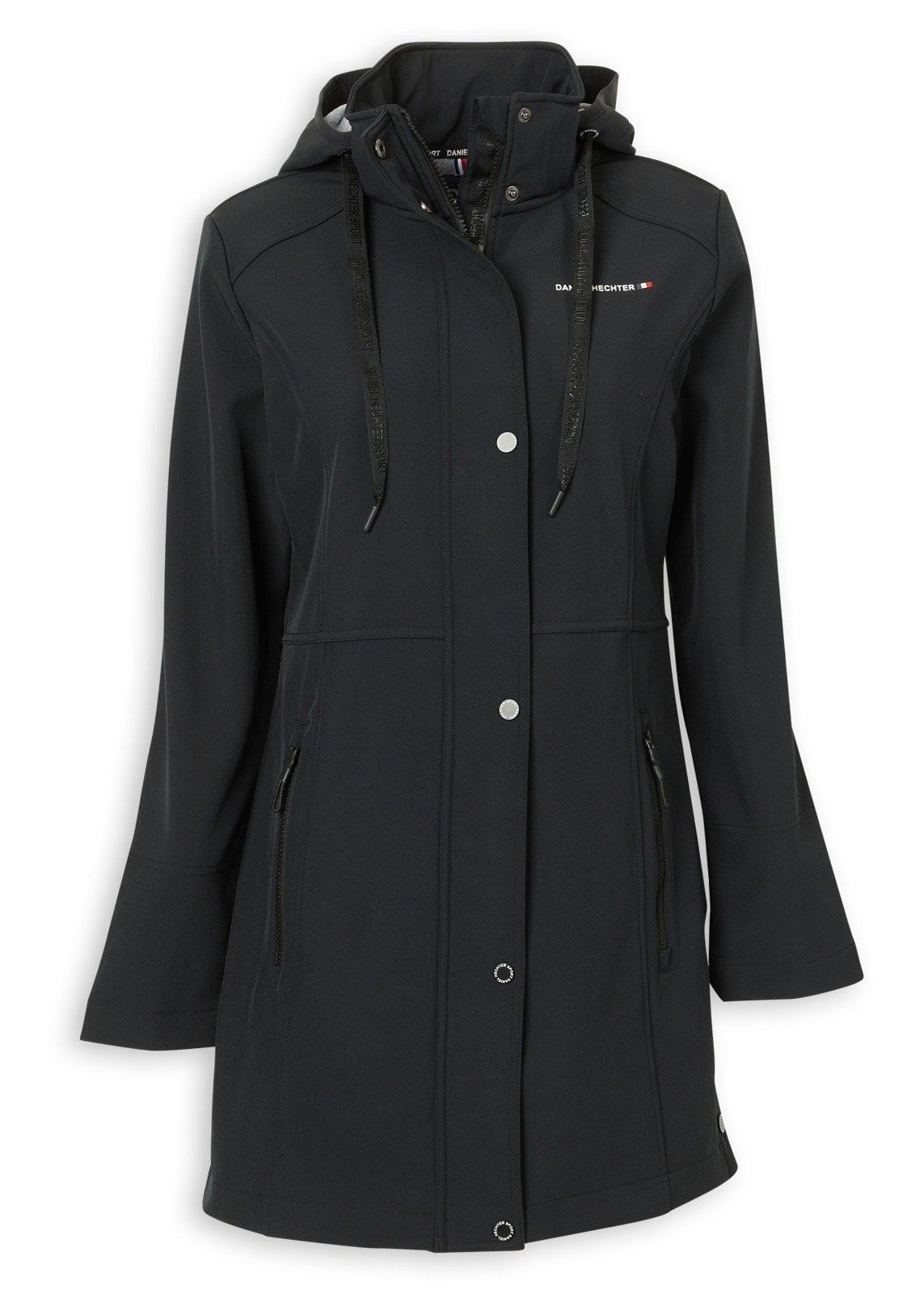 Black Longer Length Soft Shell Jacket (3237822) | Daniel Hechter