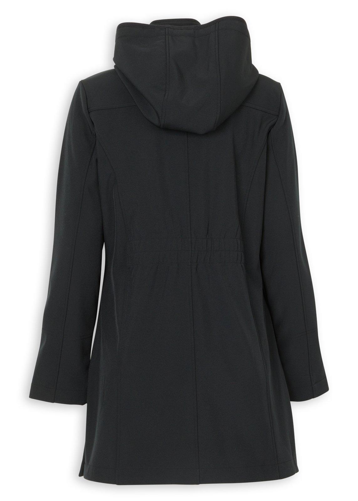 Black Longer Length Soft Shell Jacket (3237822) | Daniel Hechter