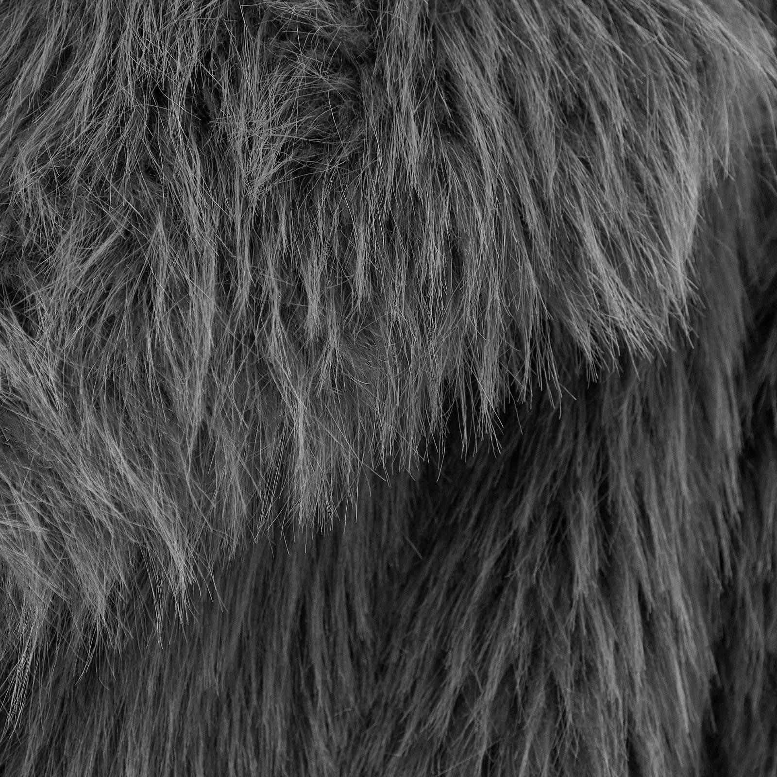 Grey Luxe Faux Fur Coat (3237850) | Identity