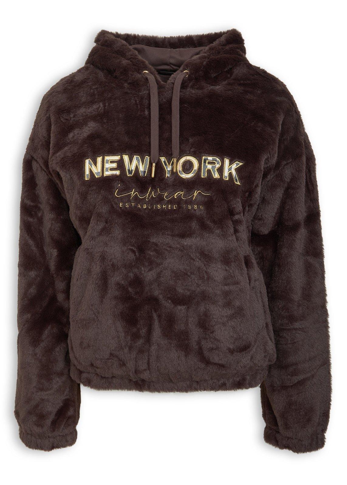 Chocolate Fluffy Sweat Hoodie (3238175) | Inwear