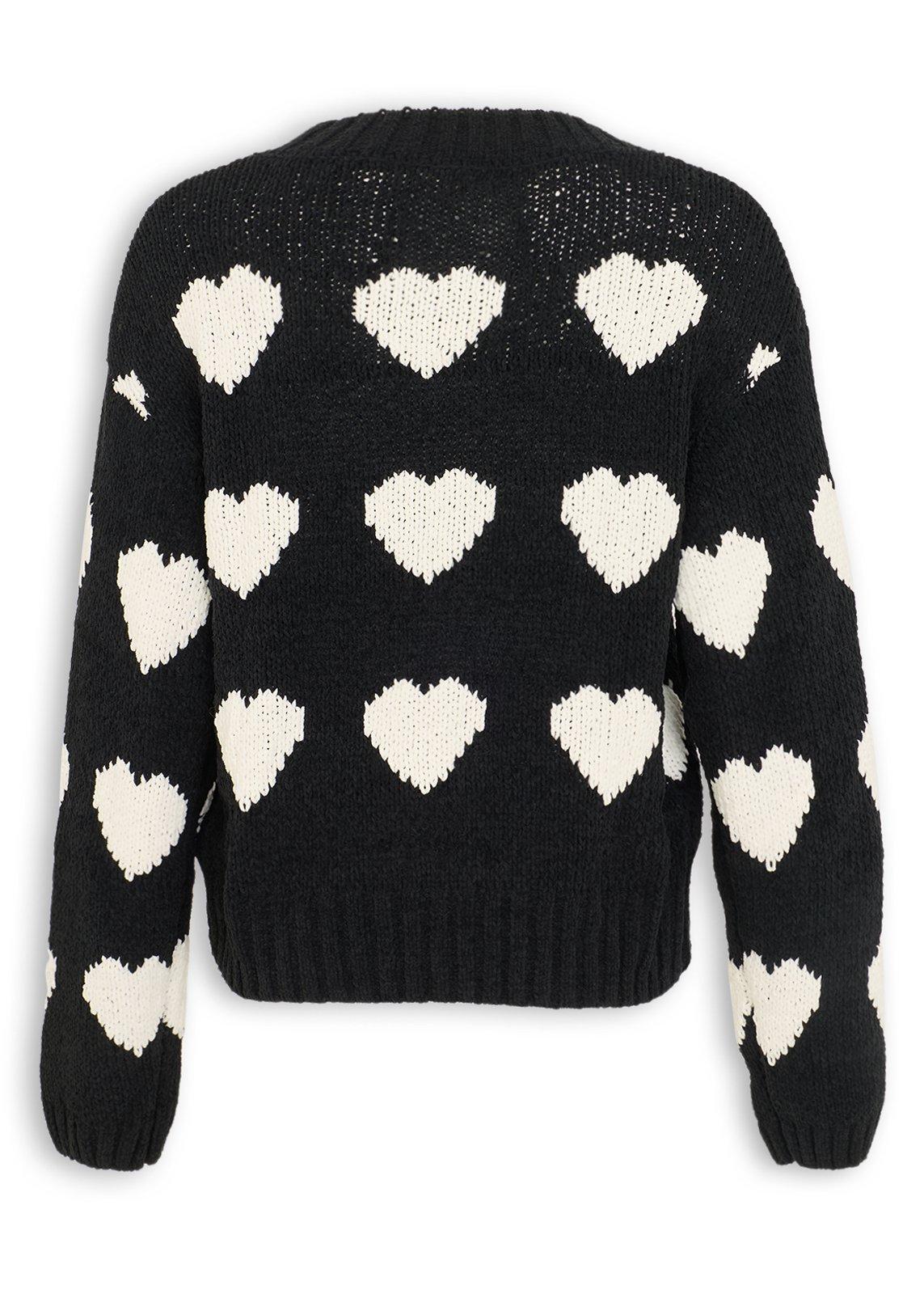 Black Milk Chenille Heart Jumper (3238512) | OUTBACK RED