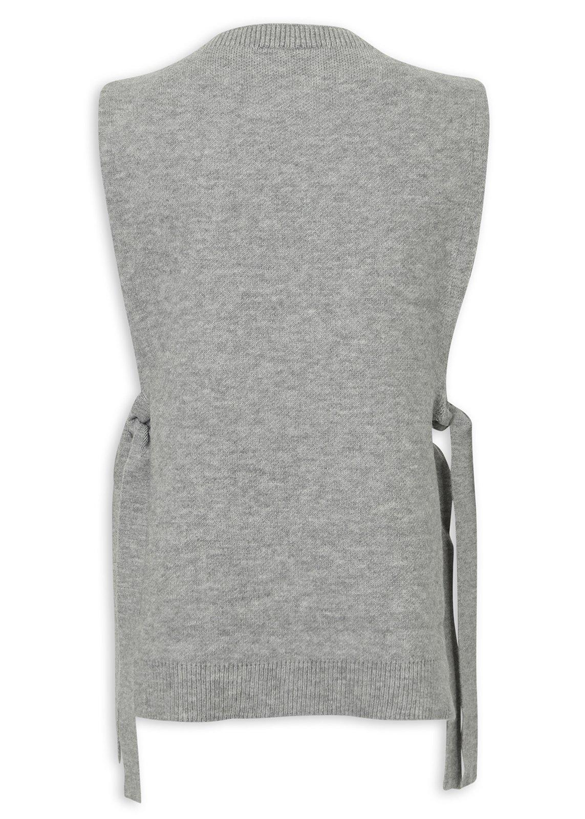 Grey Side-Tie Knit Vest (3238530) | Truworths