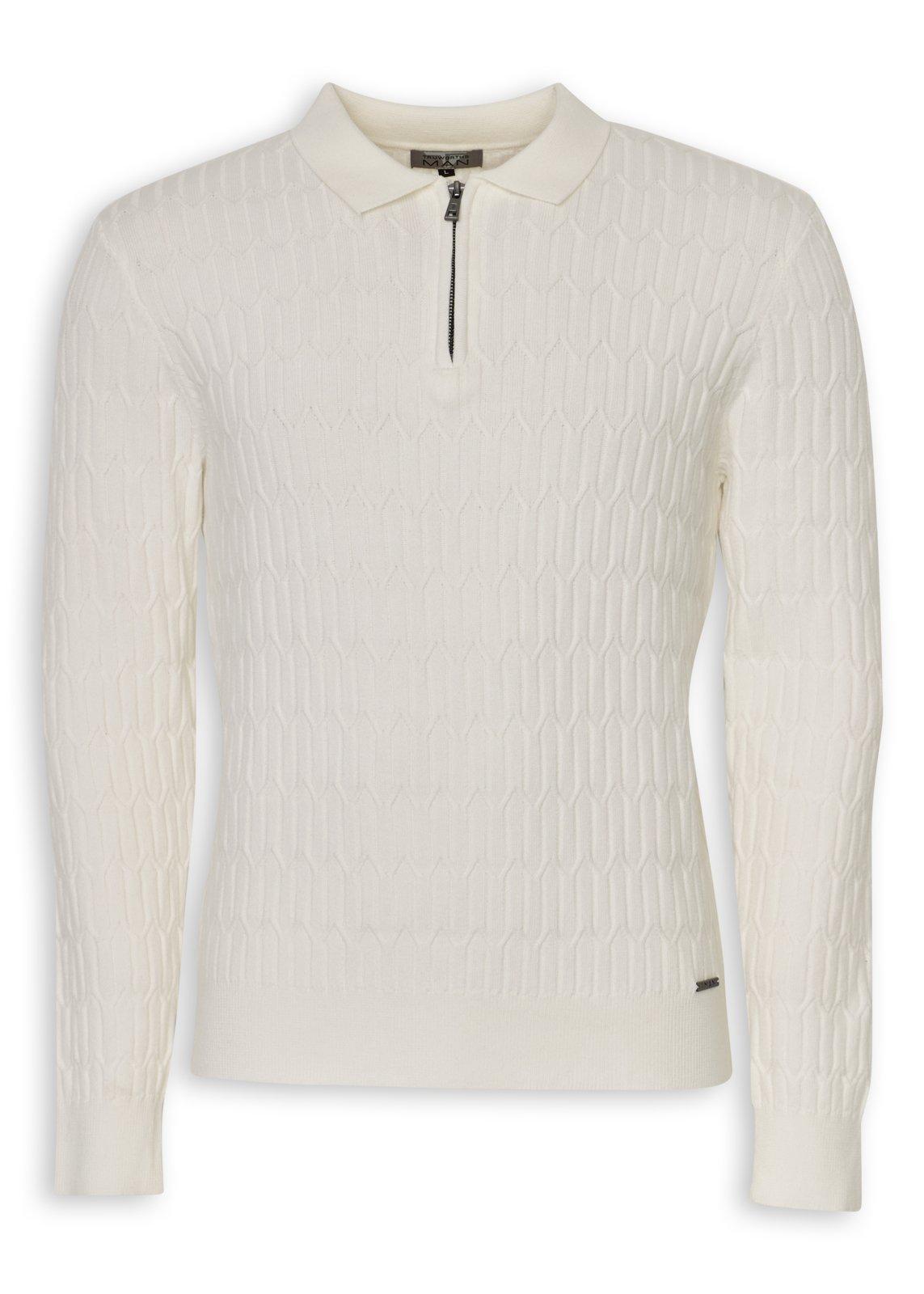 ヒデ Beige Quarter-zip Knit Sweater (3238624) | Truworths Man