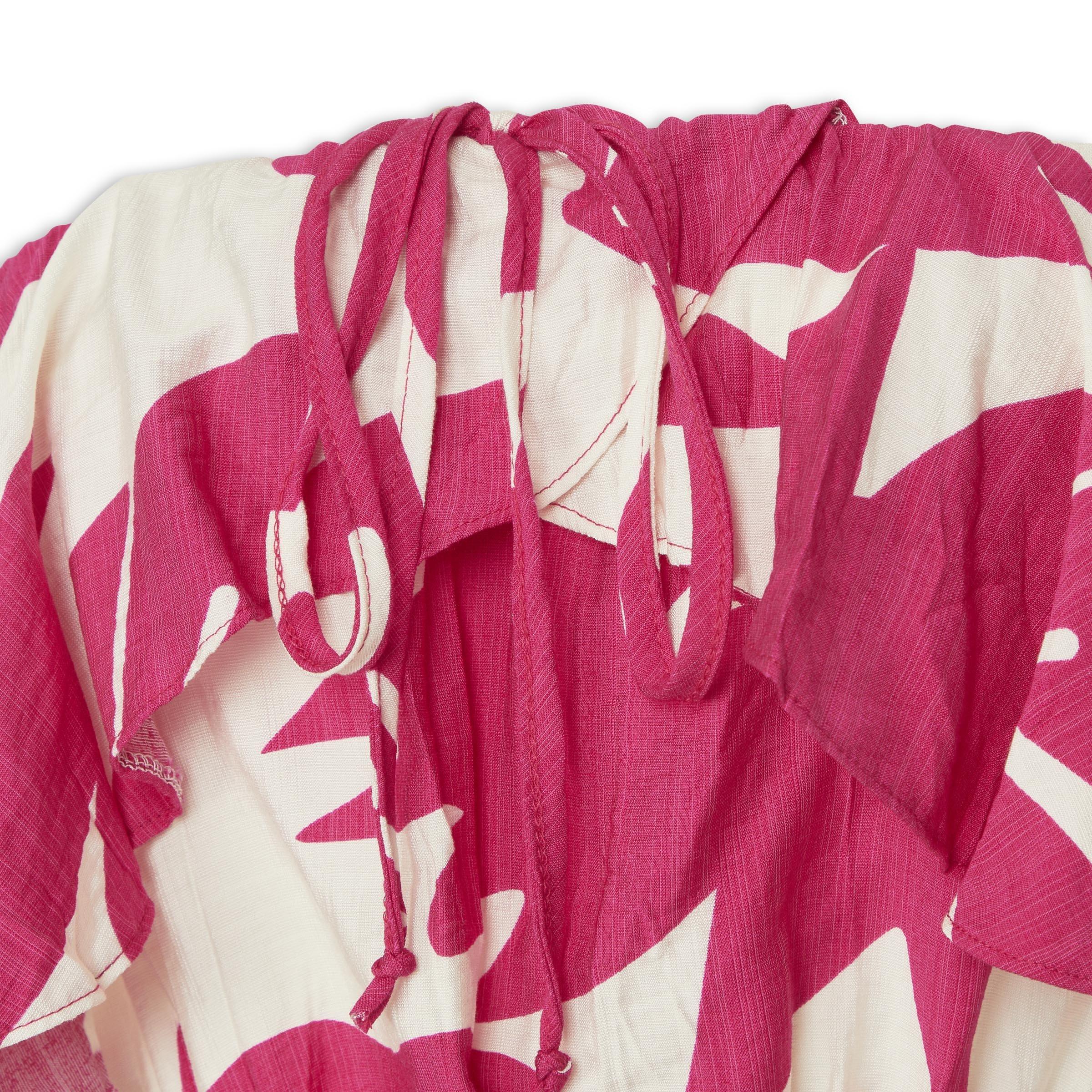 Pink Printed Boobtube Jumpsuit (3238820) | Koukla