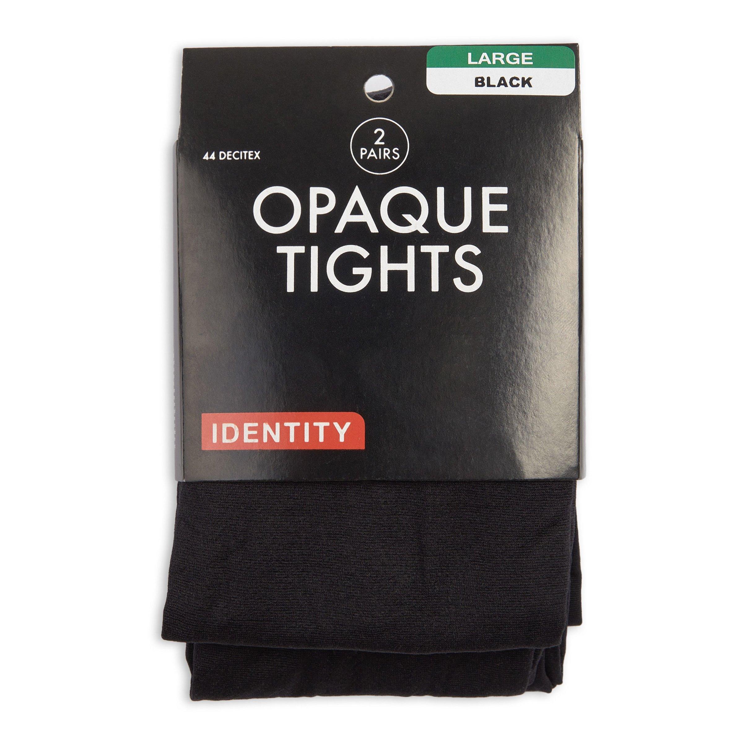 その他 Black Tights [VHS] 2-Pack Black 44 Decitex Opaque Stockings (3238830) | Identity