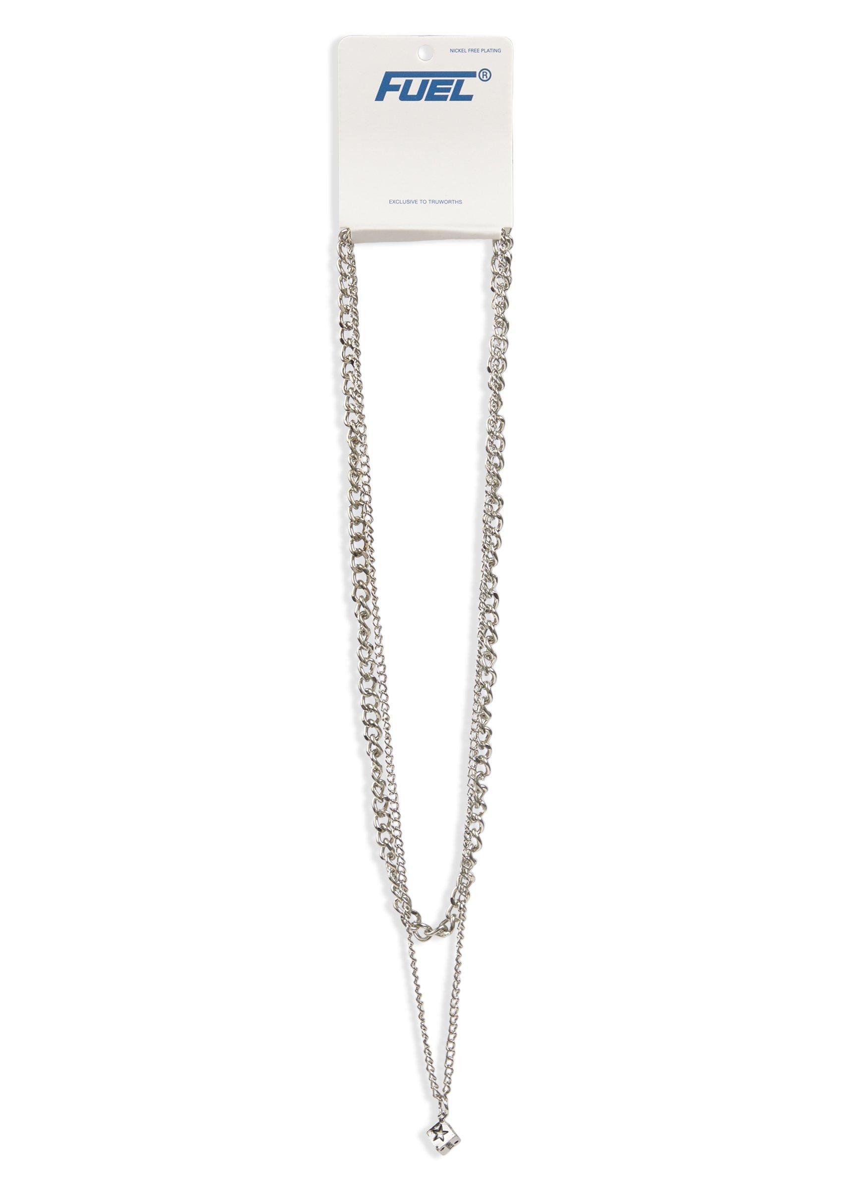 2-pack Silver Chain with Dice Pendent (3238843)