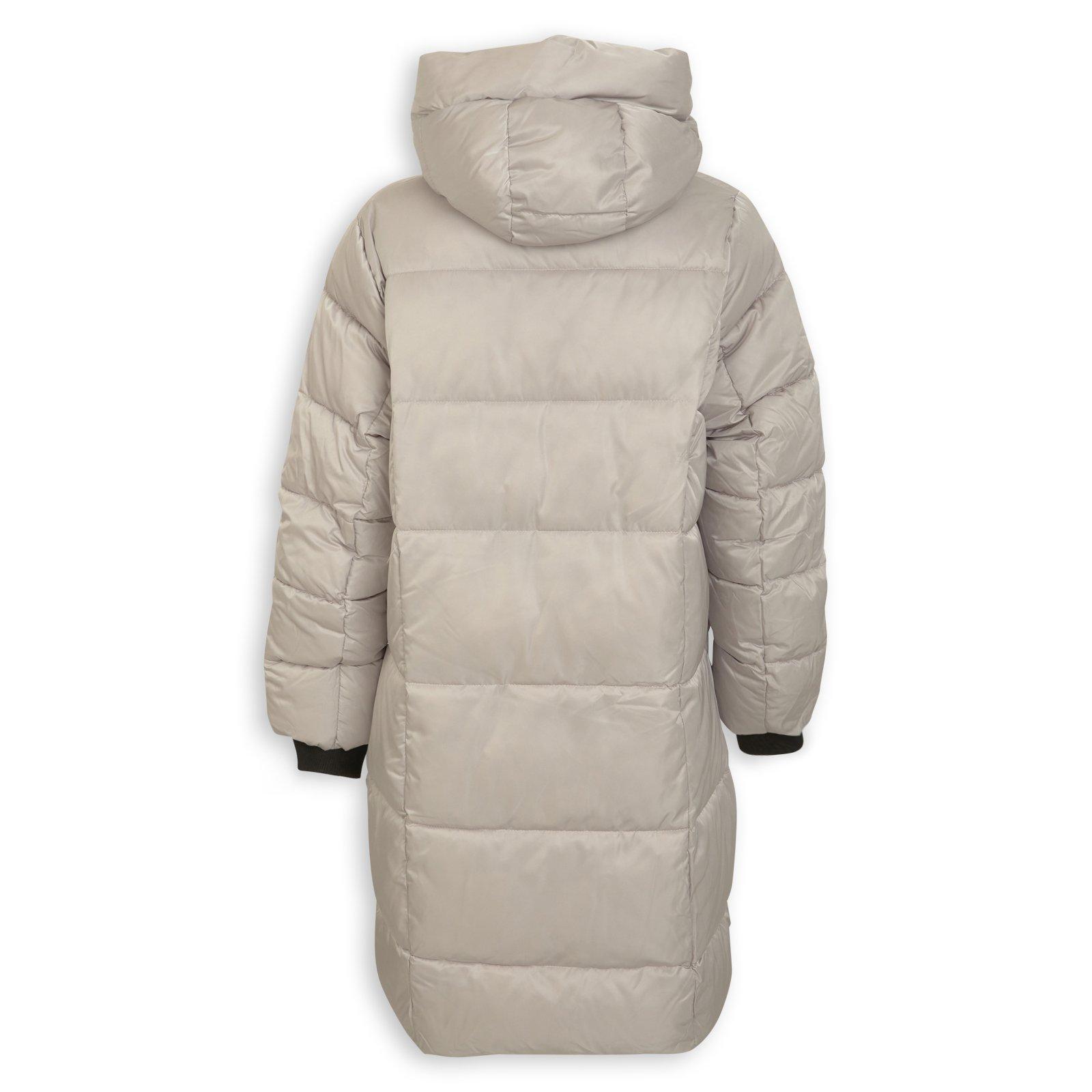 Grey Metallic Puffer Jacket (3238892) | Identity
