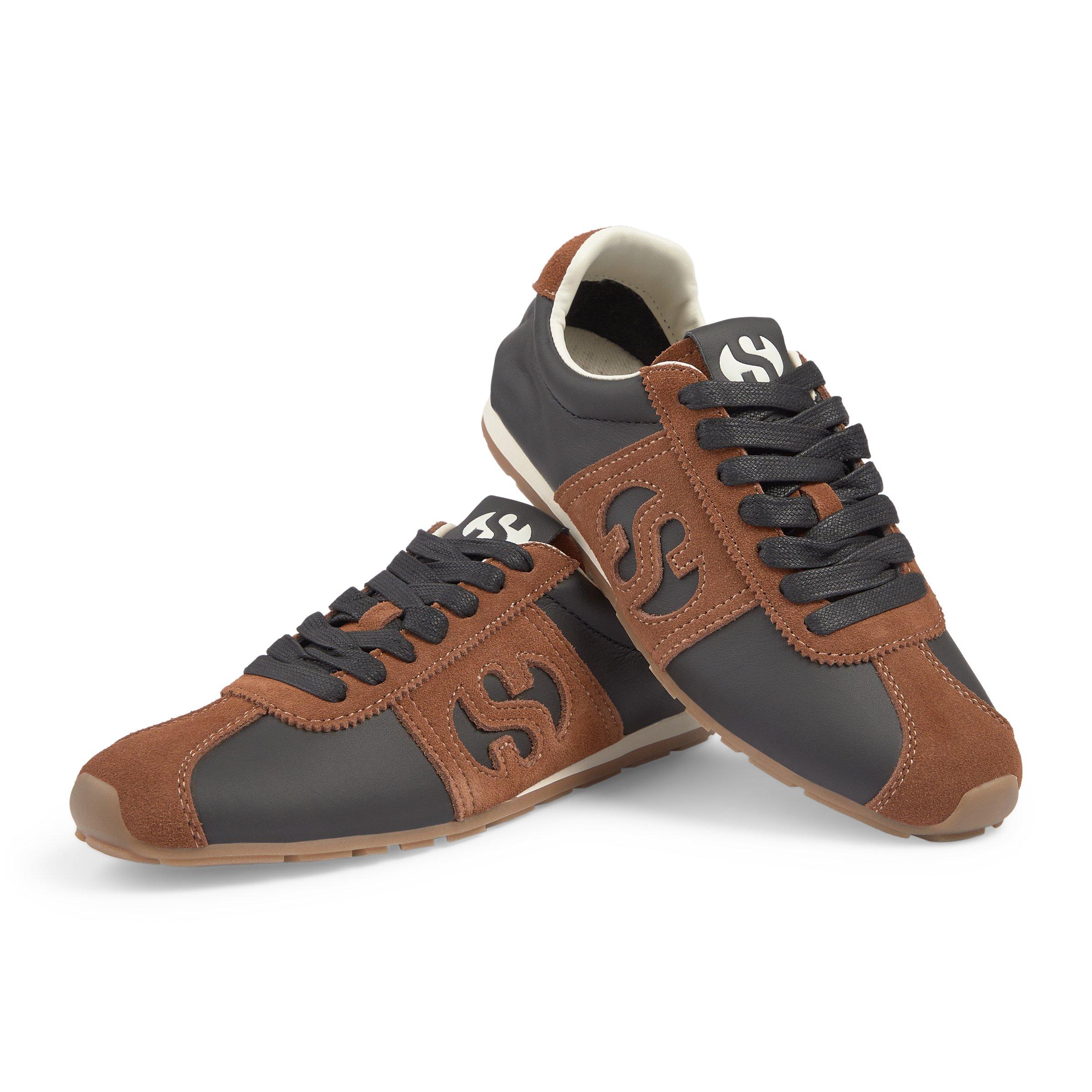Black and Brown 3892 Vesta Ballerina Sneakers (3238921) | Superga