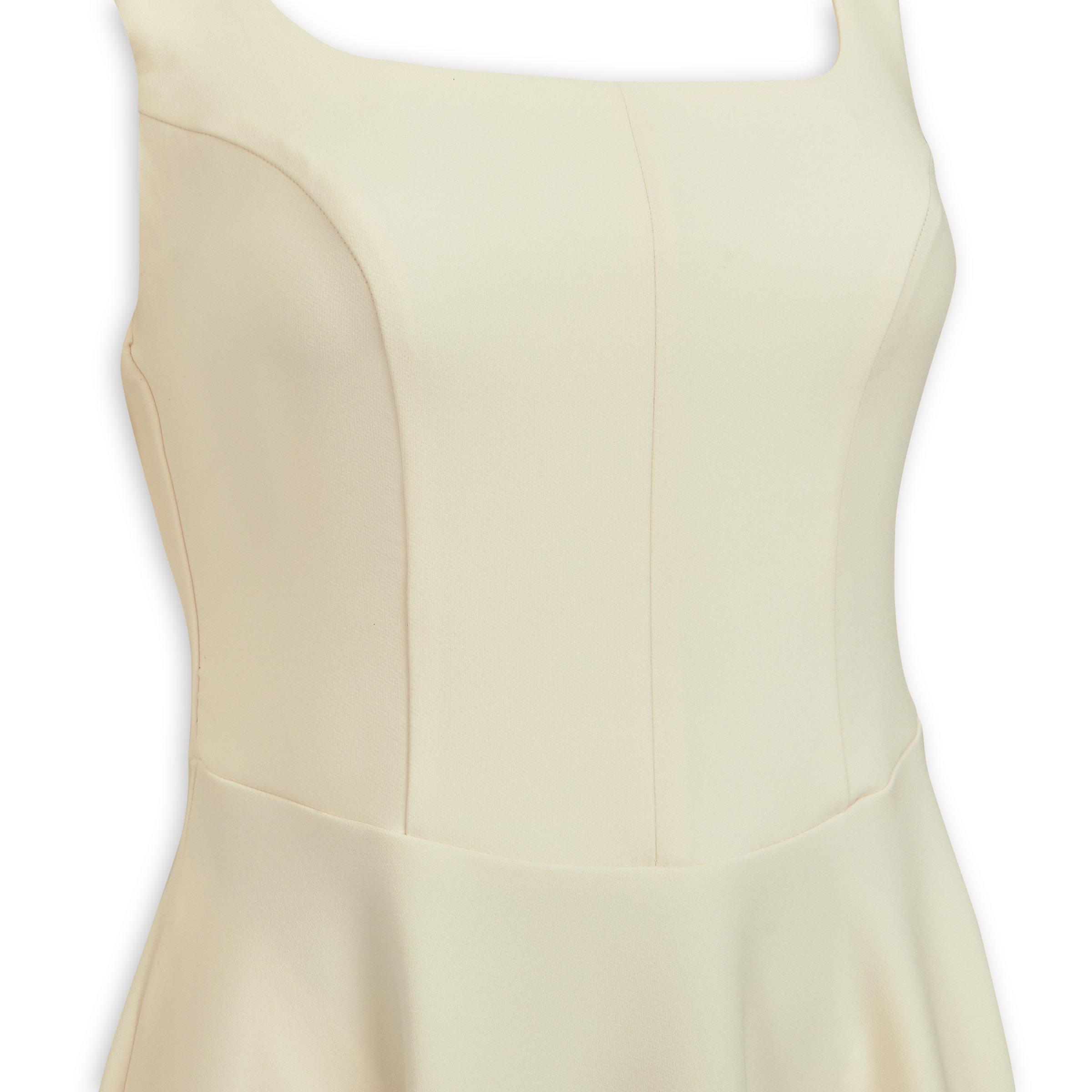 Ivory Fit & Flare Midi Dress (3238989) | Arlow