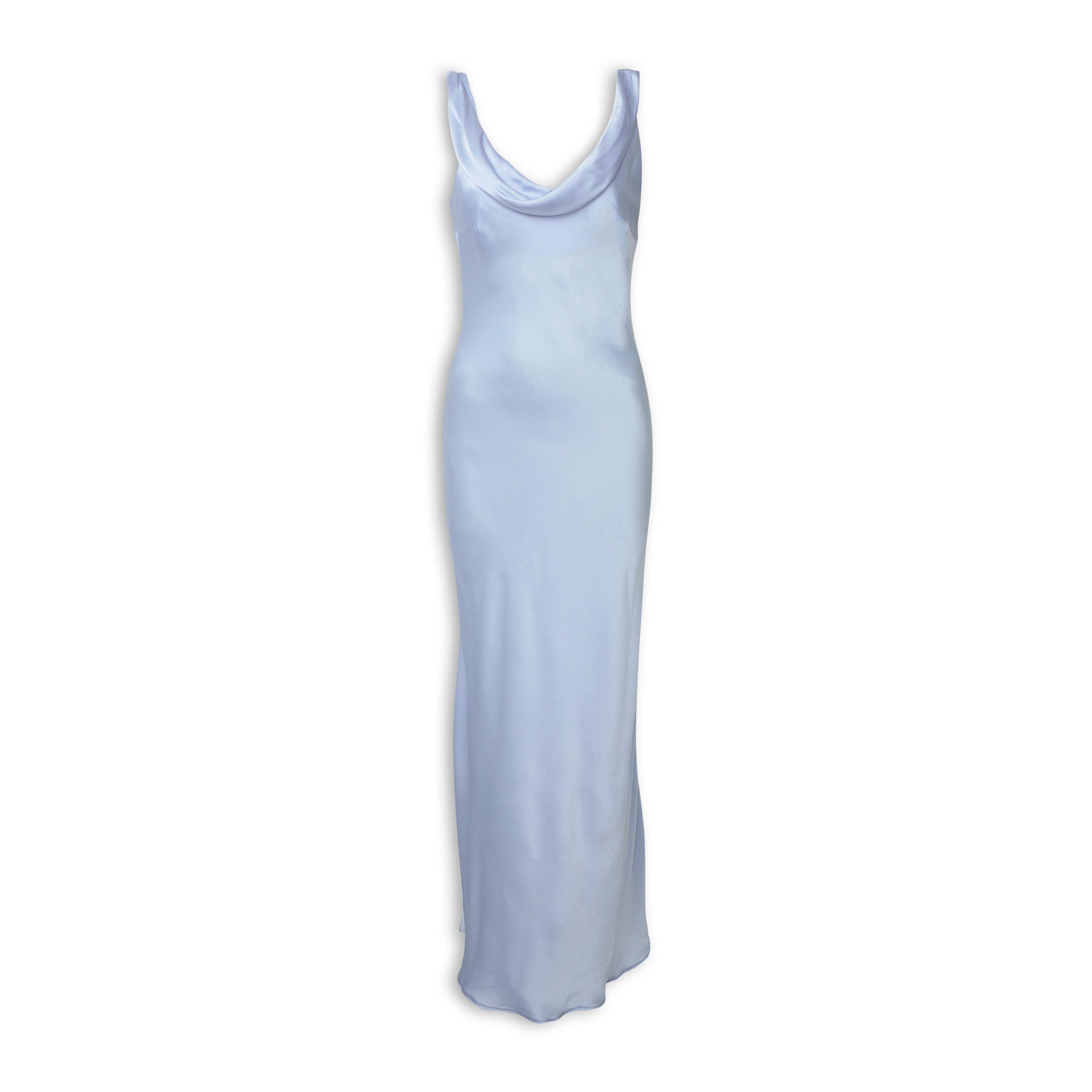 dusty blue long dress ZAPAKASA Women Dusty Blue Chiffon Long Formal Dress with Ruffles A Line  Deep V-Neck Asymmetrical Party Dress main image 1