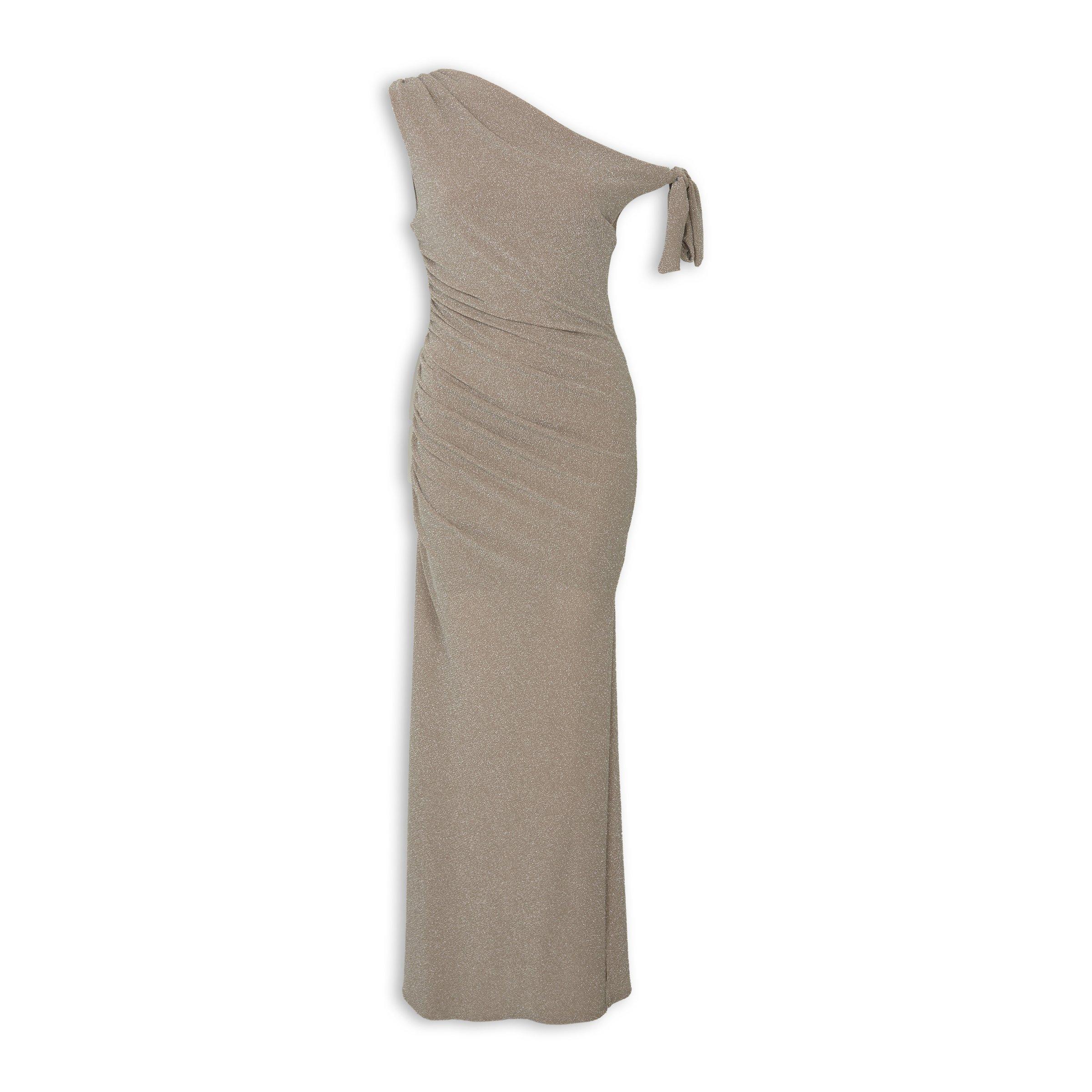 Champagne Slinky Tie Dress (3238994) | Arlow