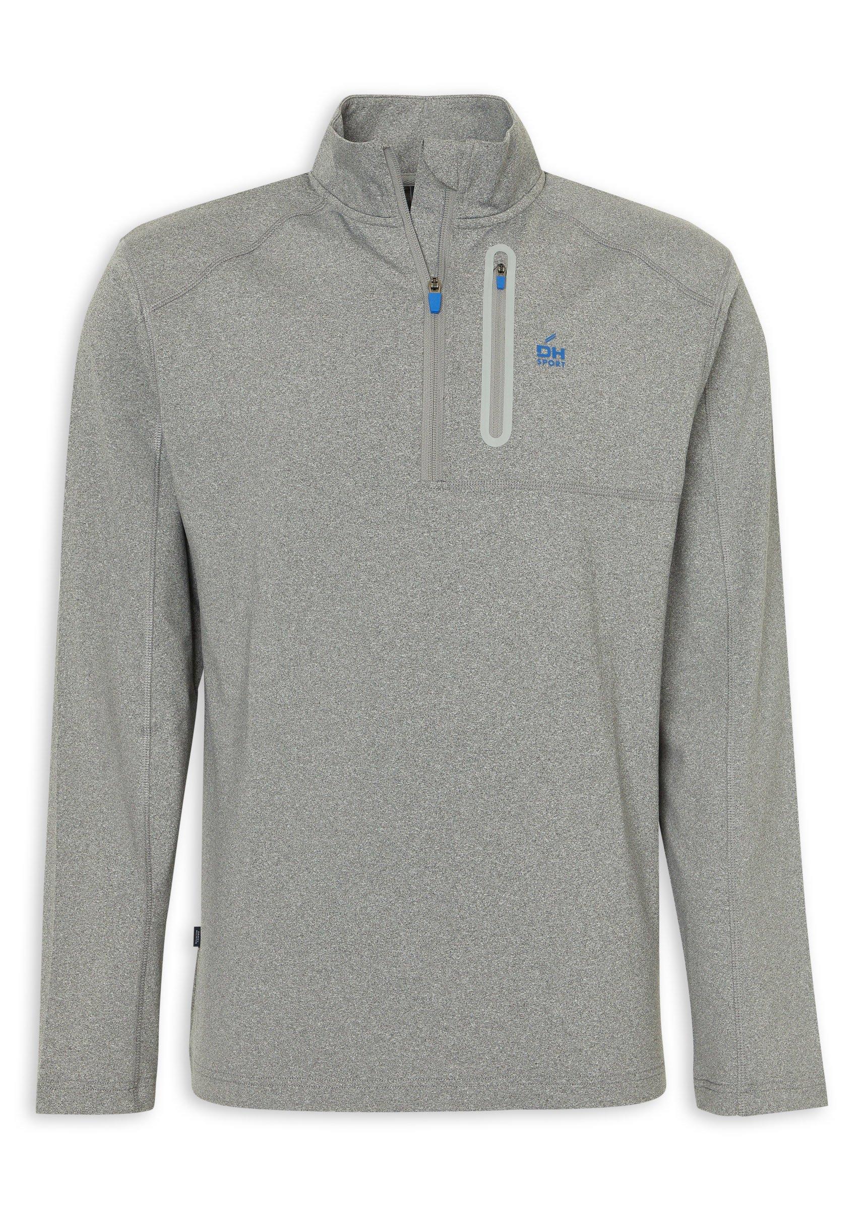 Grey Performance Quarter-Zip Sweatshirt (3239020) | Daniel Hechter