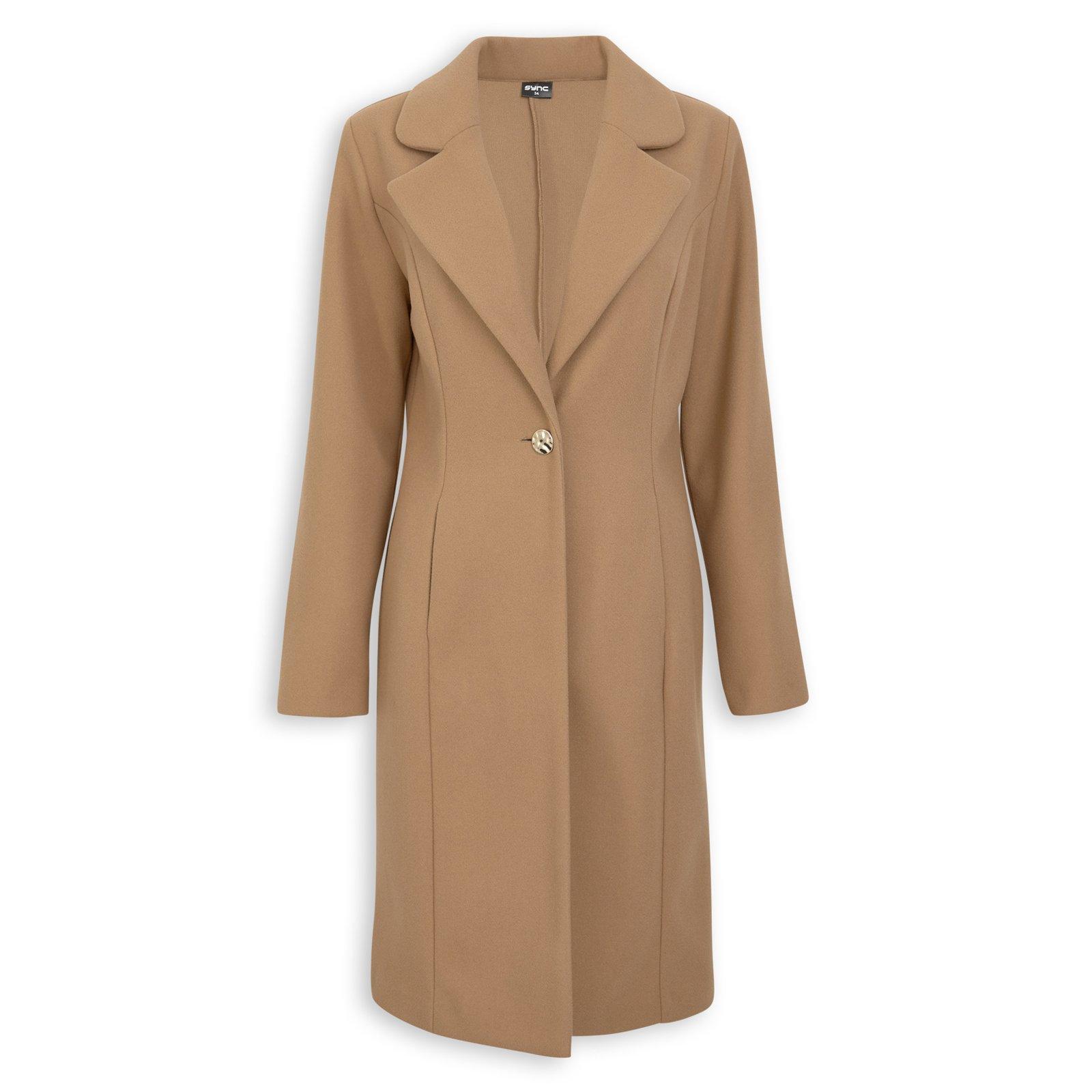 Camel Melton Coat (3239041) | Identity X Sync